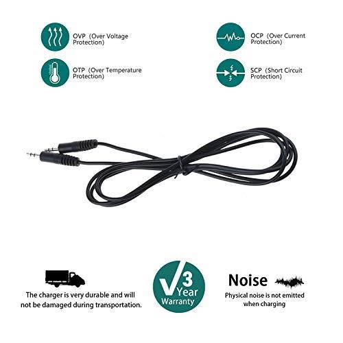 SLLEA 6ft Black Premium 3.5mm Audio Cable AUX Cord for Jawbone Mini Jambox JBE-30214 Bluetooth Speaker