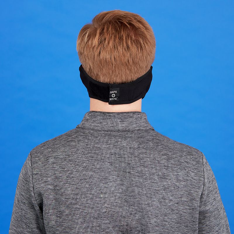 Copper Compression Infused Face Mask - Black - L/XL