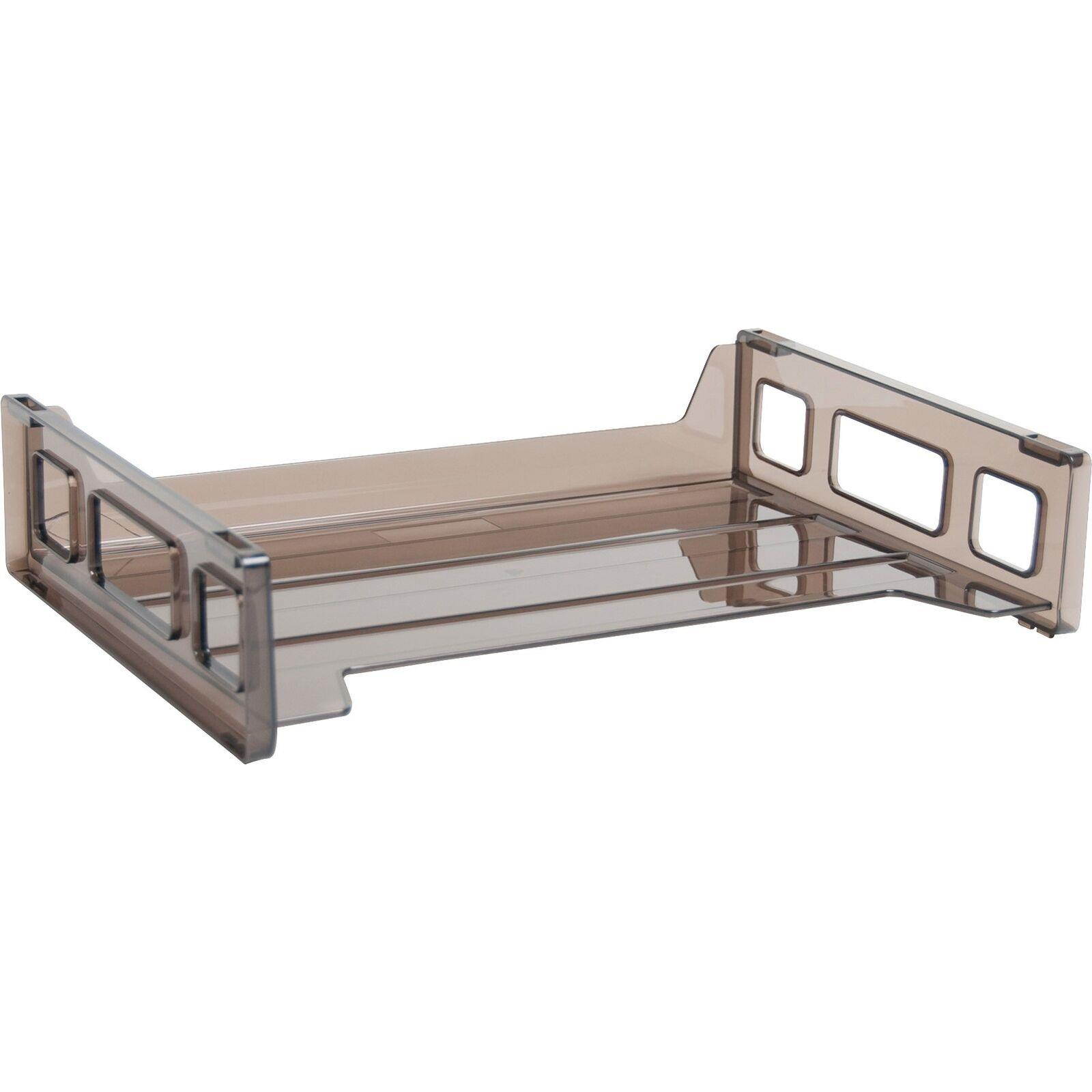 Business Source Side-loading Letter Tray - Smoke (BSN42586)