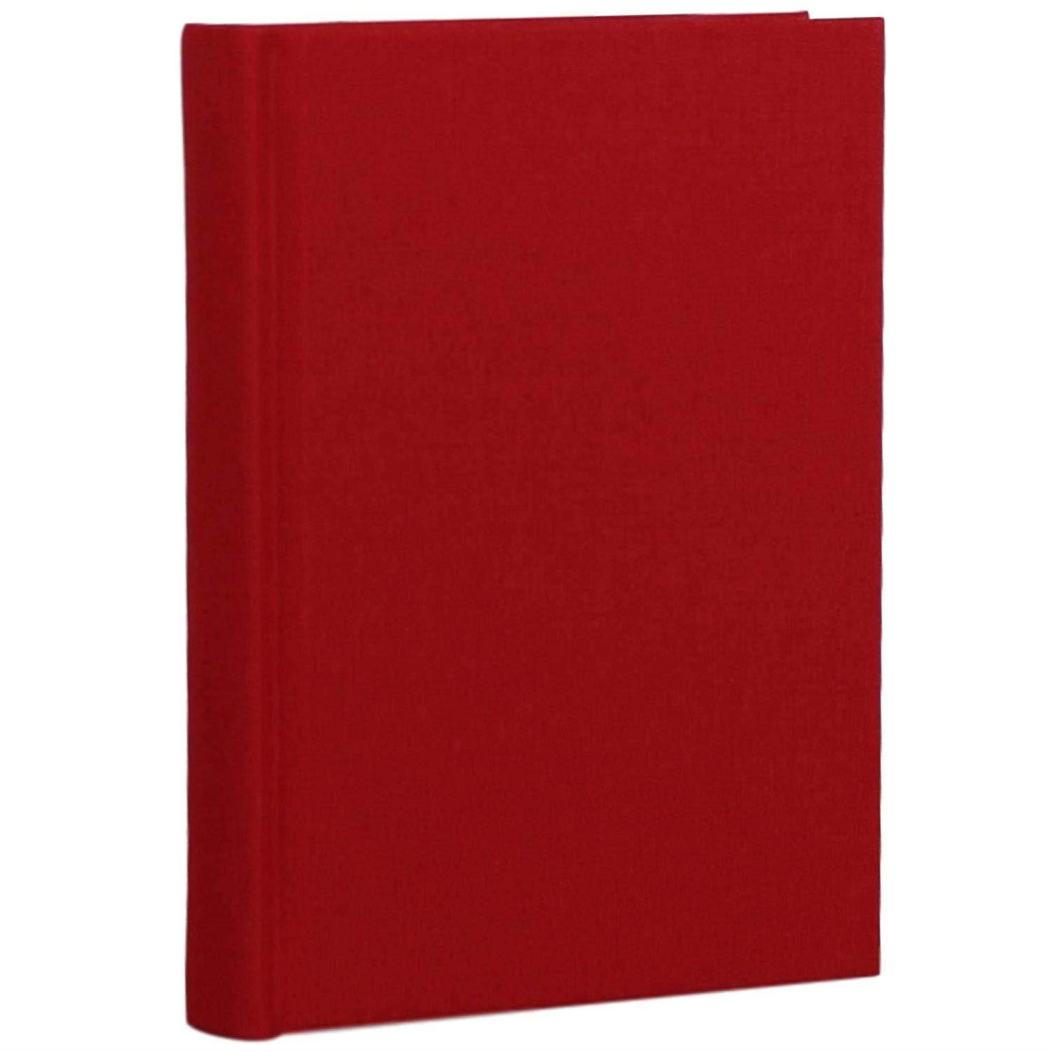 Ferus & Fivel Journal Notebook Hardcover Book Lined Ruled 5 X 7 inches (Red)