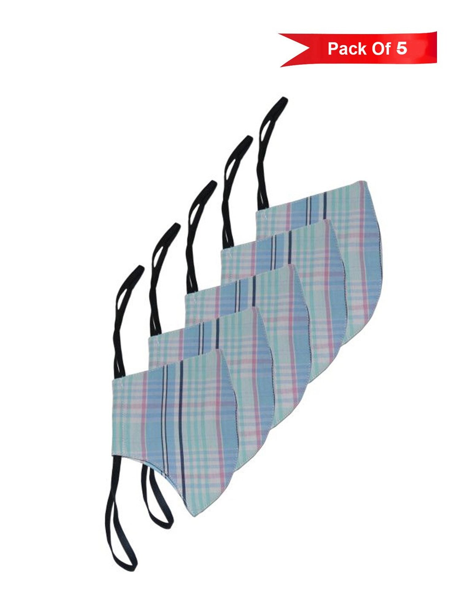 The Vanca 3 Layered Reusable Face Masks - Pack of 5