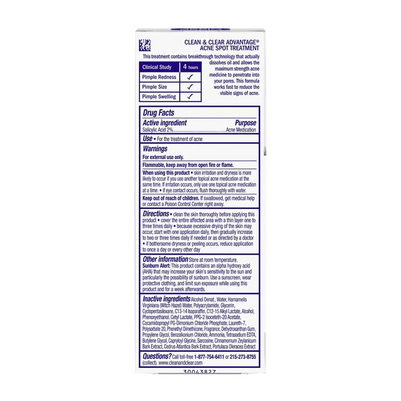 Clean & Clear Advantage Spot Treatment with Witch Hazel - .75 fl oz