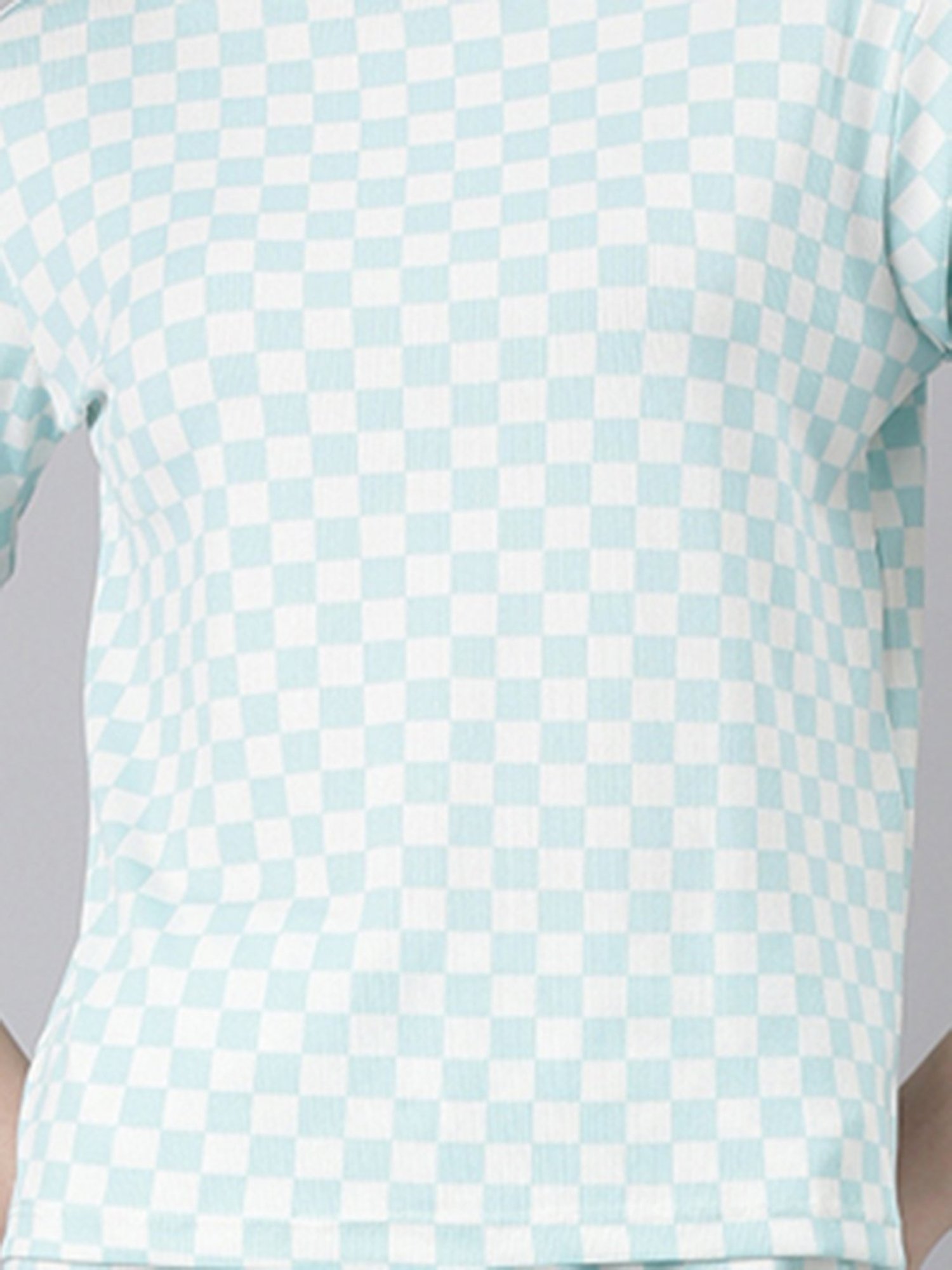 SHOWOFF Blue & White Checks Co-Ord Set