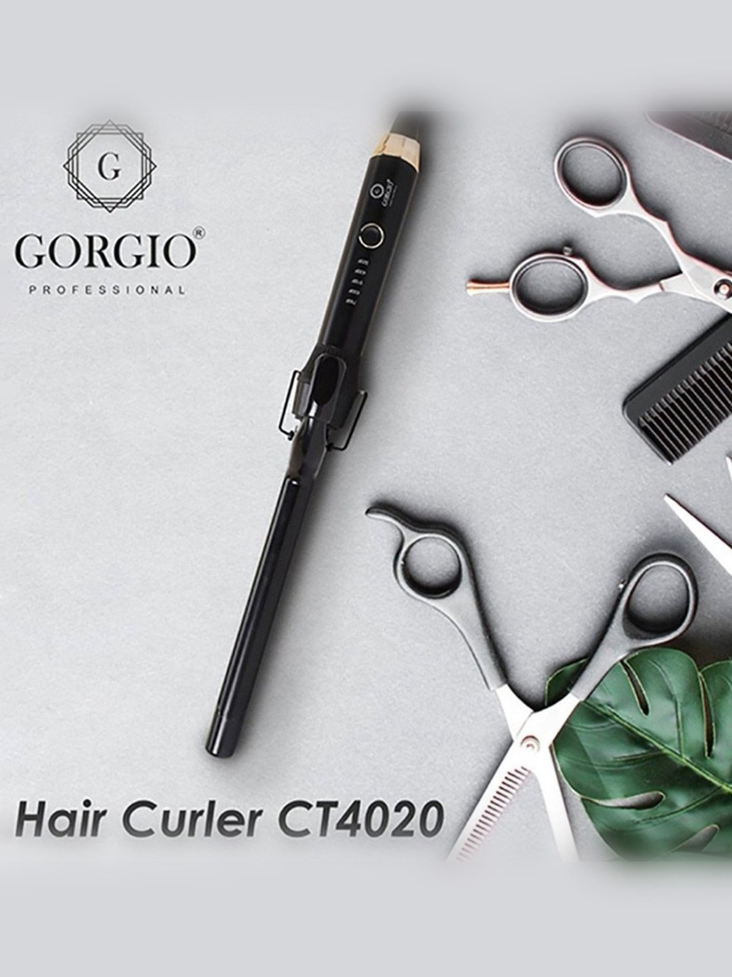 Gorgio Professional CT4020 19mm Hair Curling Tong (Black)