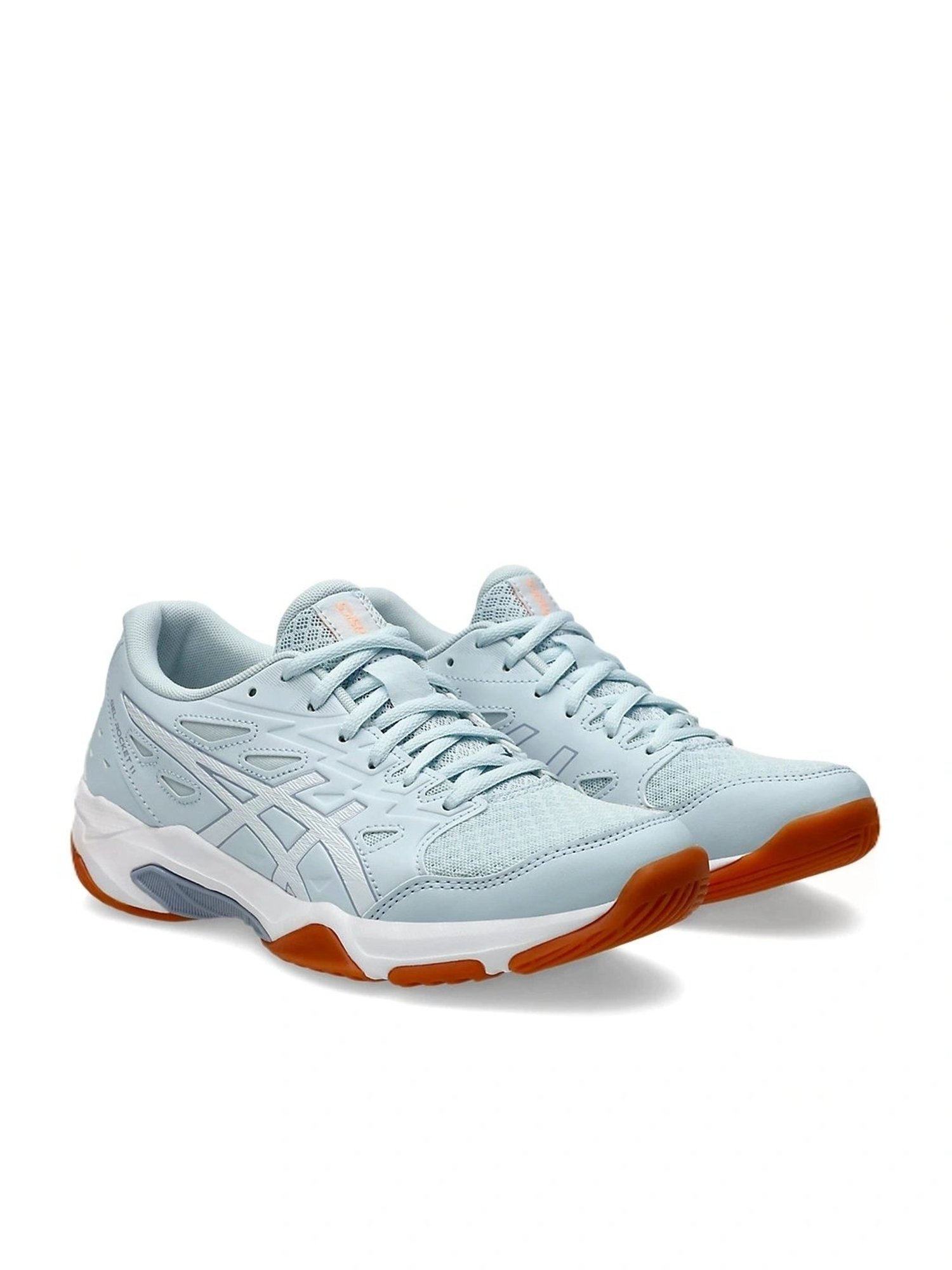 Asics Women's GEL-ROCKET 11 Ice Blue Indoor Court Shoes