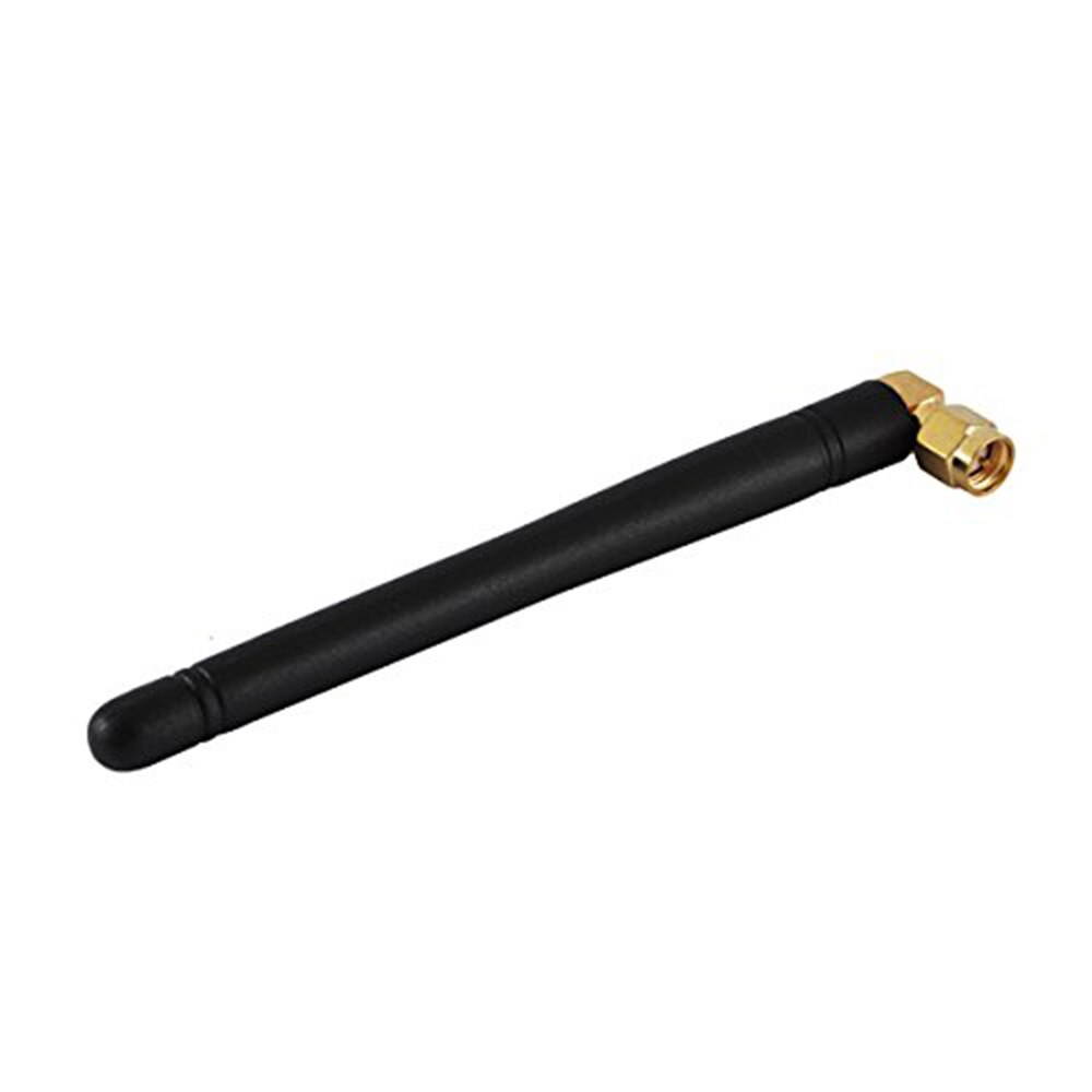10Pcs 2dbi 433Mhz Rubber Antenna Gold-Plated SMA Male Right Angle Aerial Wireless Antenna