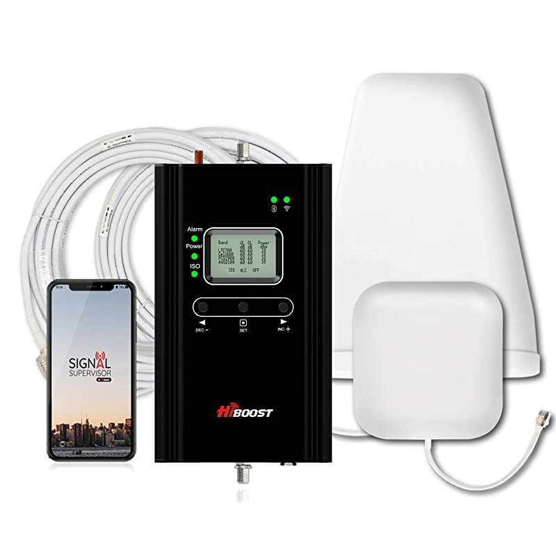 LTE ATT TMobile 65dB 700MHz Cell Phone Signal Booster for Home and Office Band 1217 FDD LTE Mobile Phone Signal Amplifier Including 45 Feet RG58 Cable Repeater Full Kit