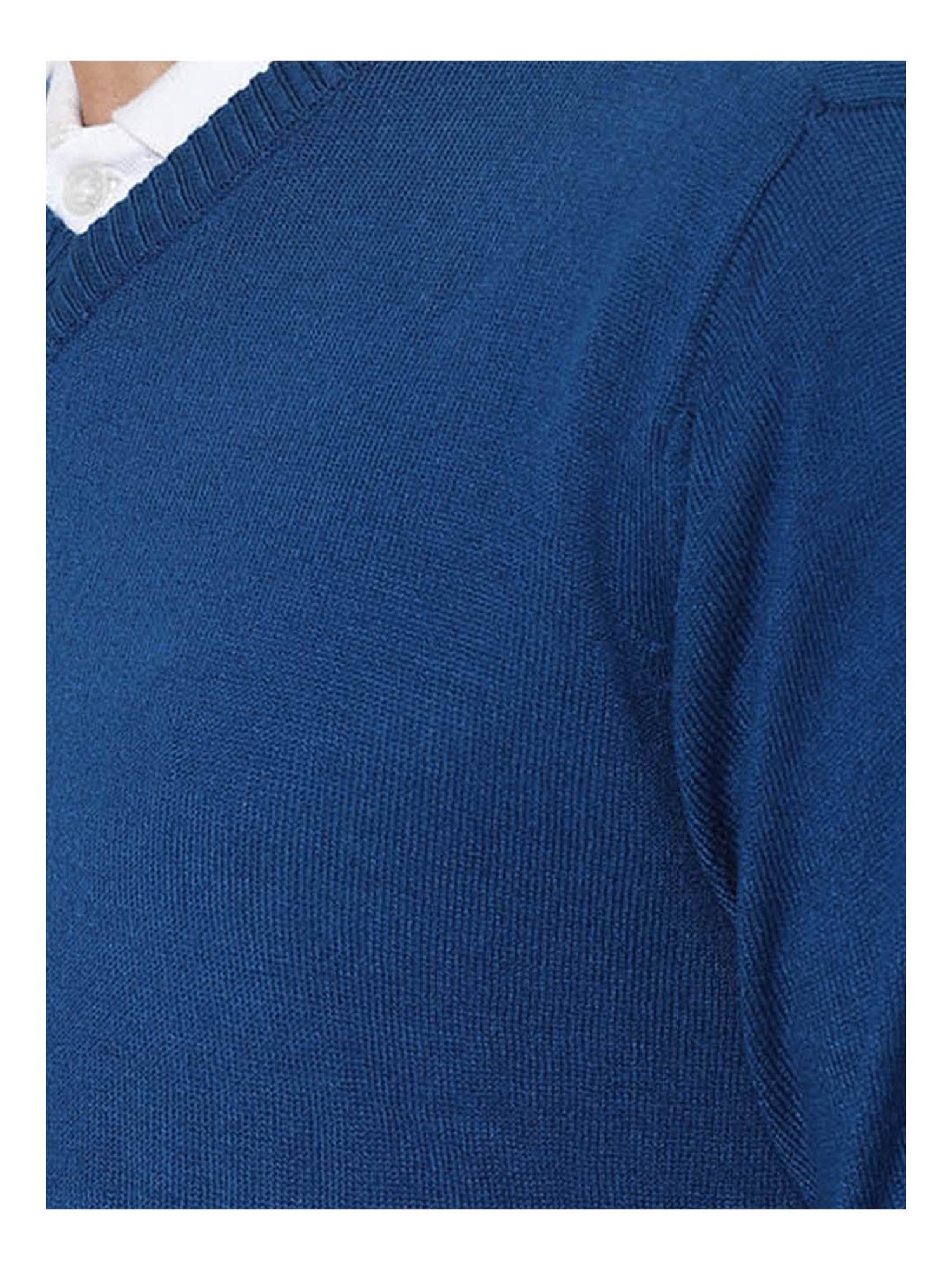 Forever 21 Royal Blue Regular Fit Sweater