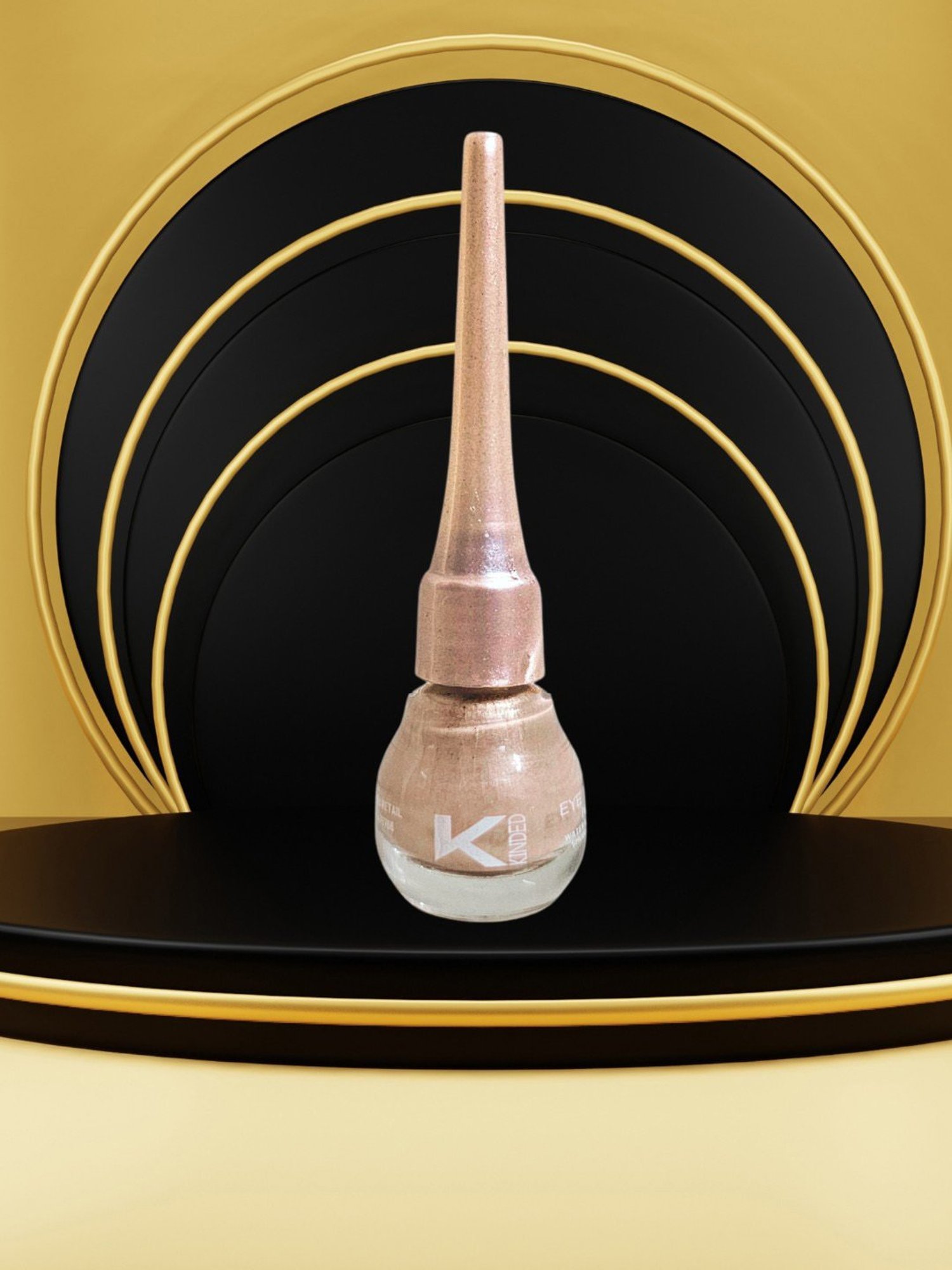 KINDED Liquid Eye Liner Golden Glaze & Greyish Silver Combo