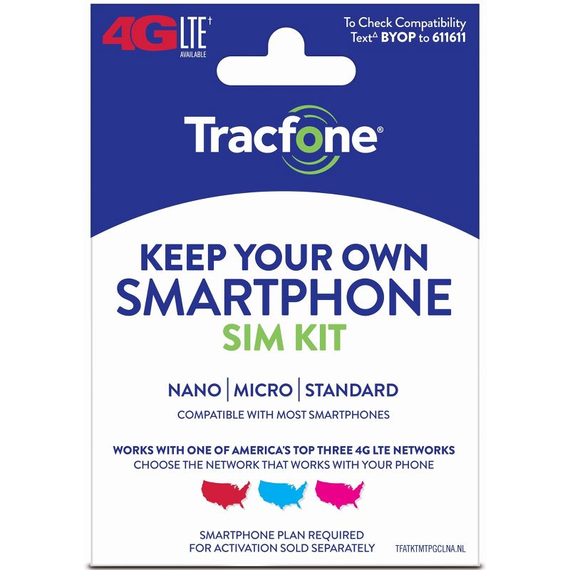 Tracfone Bring Your Own Phone SIM Activation Kit