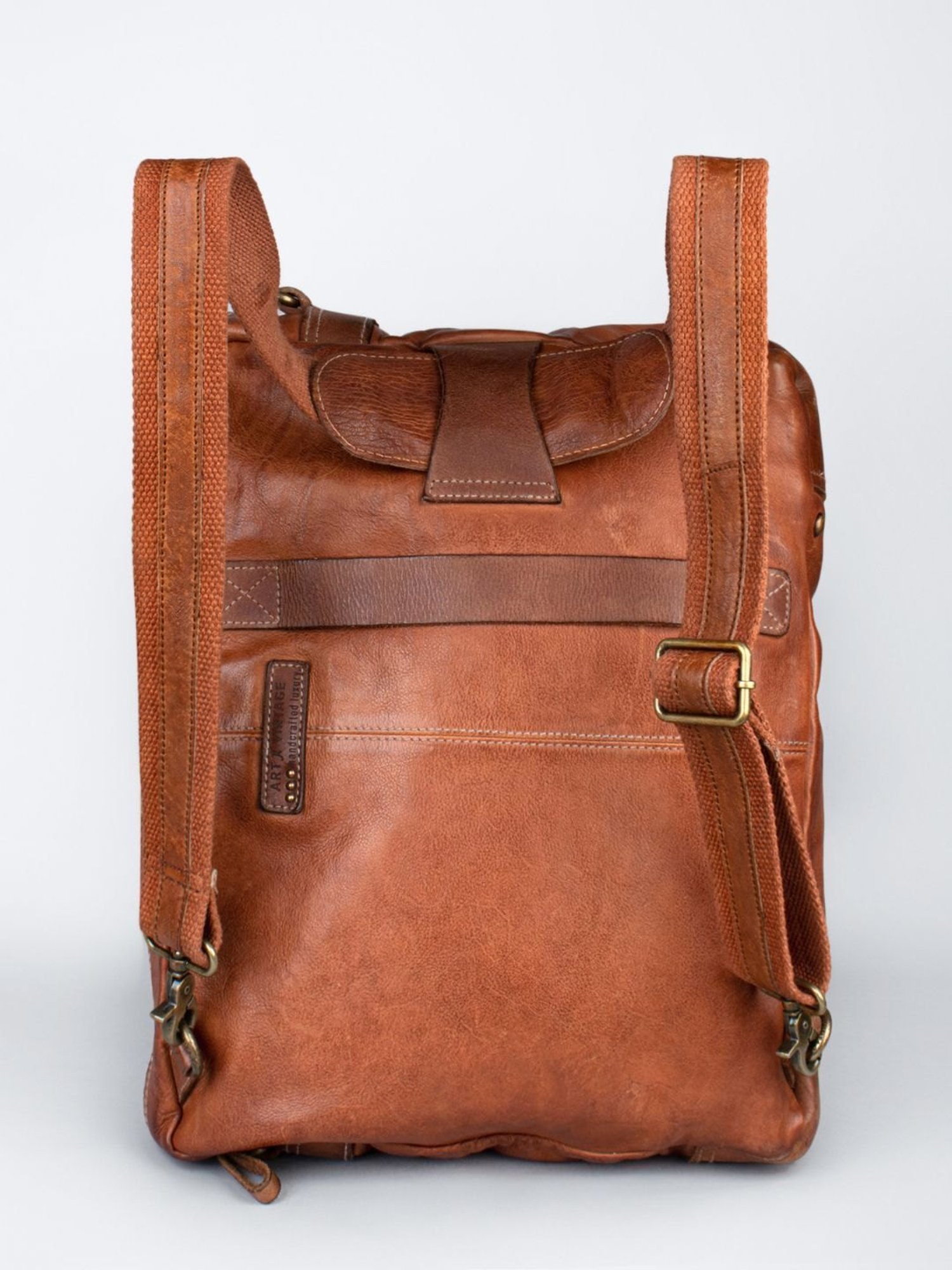 Art N Vintage Enfield Vintage Cognac Leather Solid Large Laptop Messenger Bag