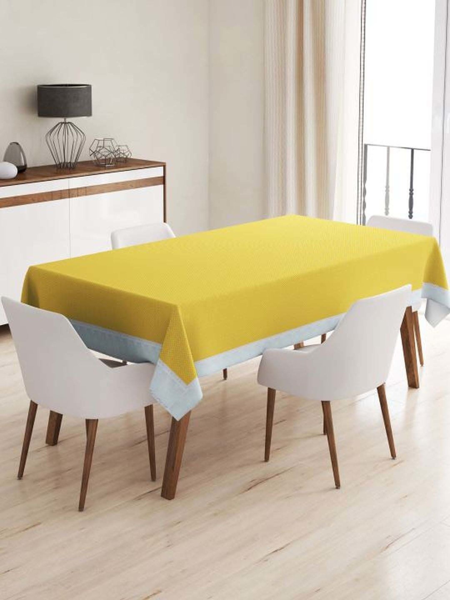 Bianca Classic Clear Yellow Pvc 4-6 Seater Table Cloth