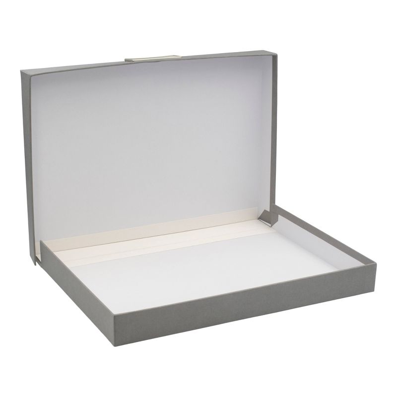 Set of 3 Sven Hinged Letter Box Gray - Bigso Box of Sweden