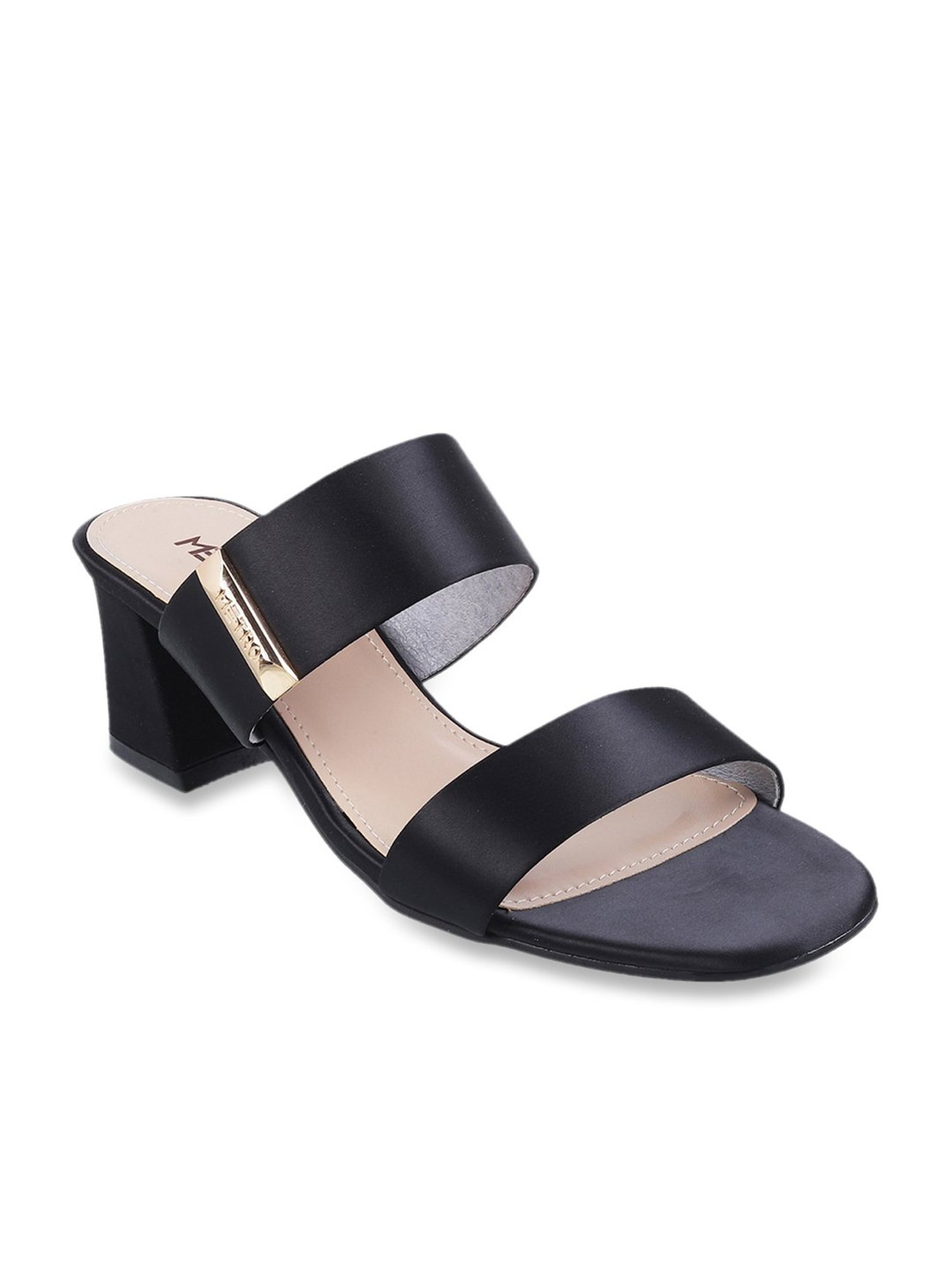 Metro Women's Black Casual Sandals