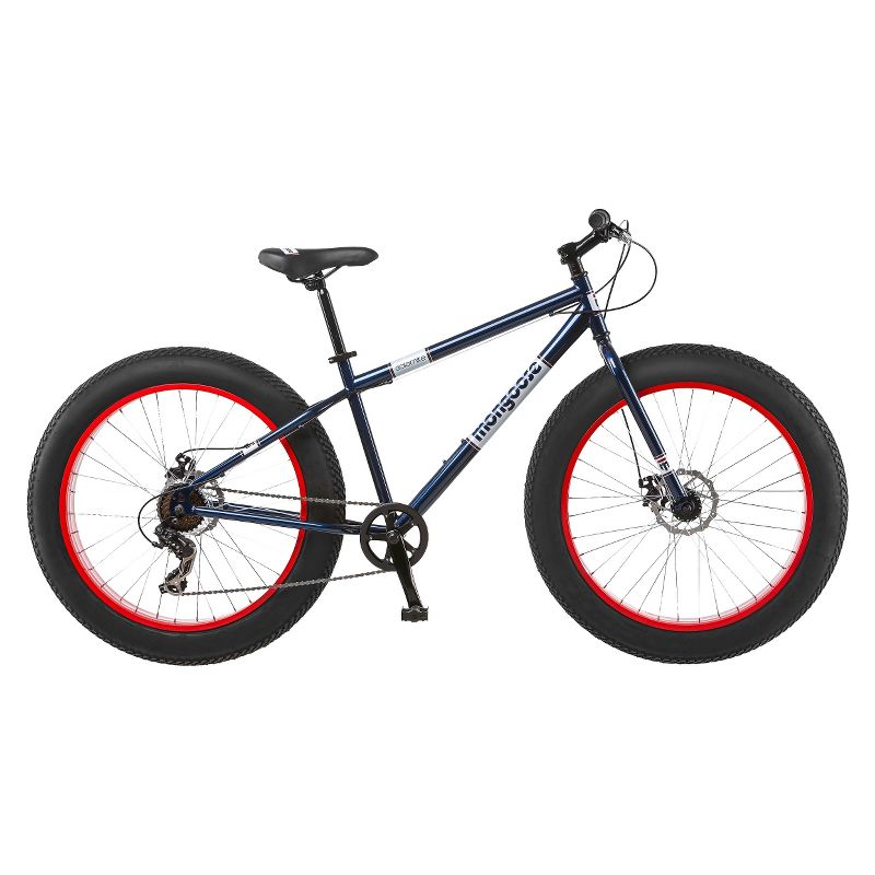 Mongoose Men's Dolomite 26" Fat Tire Mountain Bike - Navy/Red
