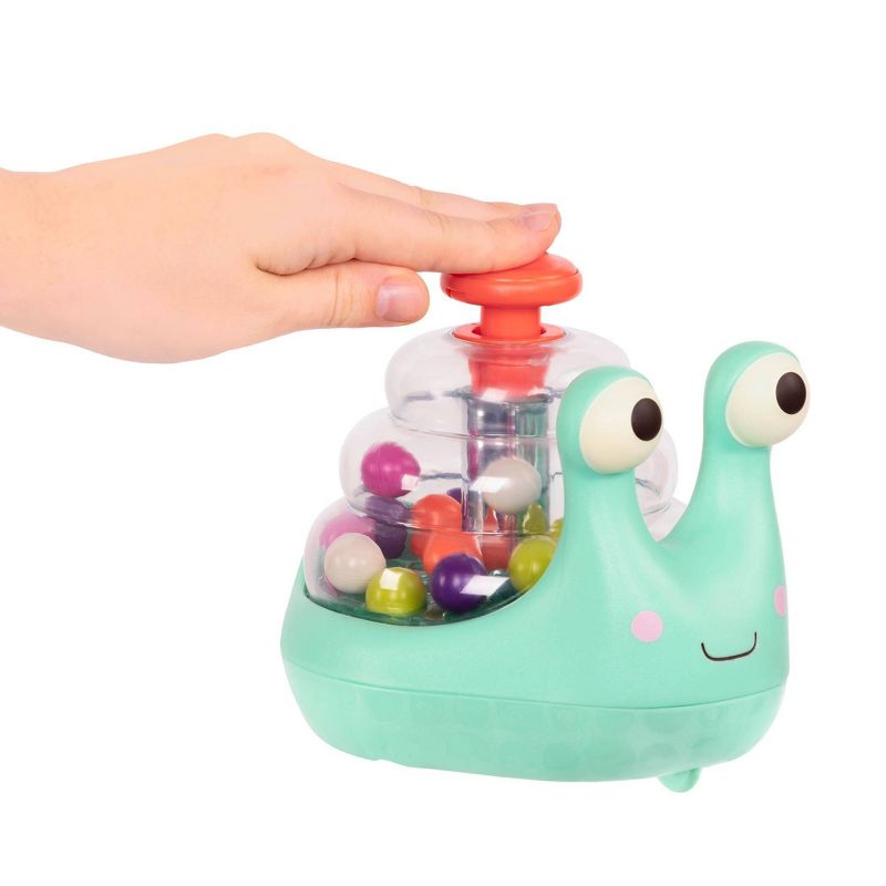 B. toys Light-up Snail Ball Popper - Escar-Gloooooow