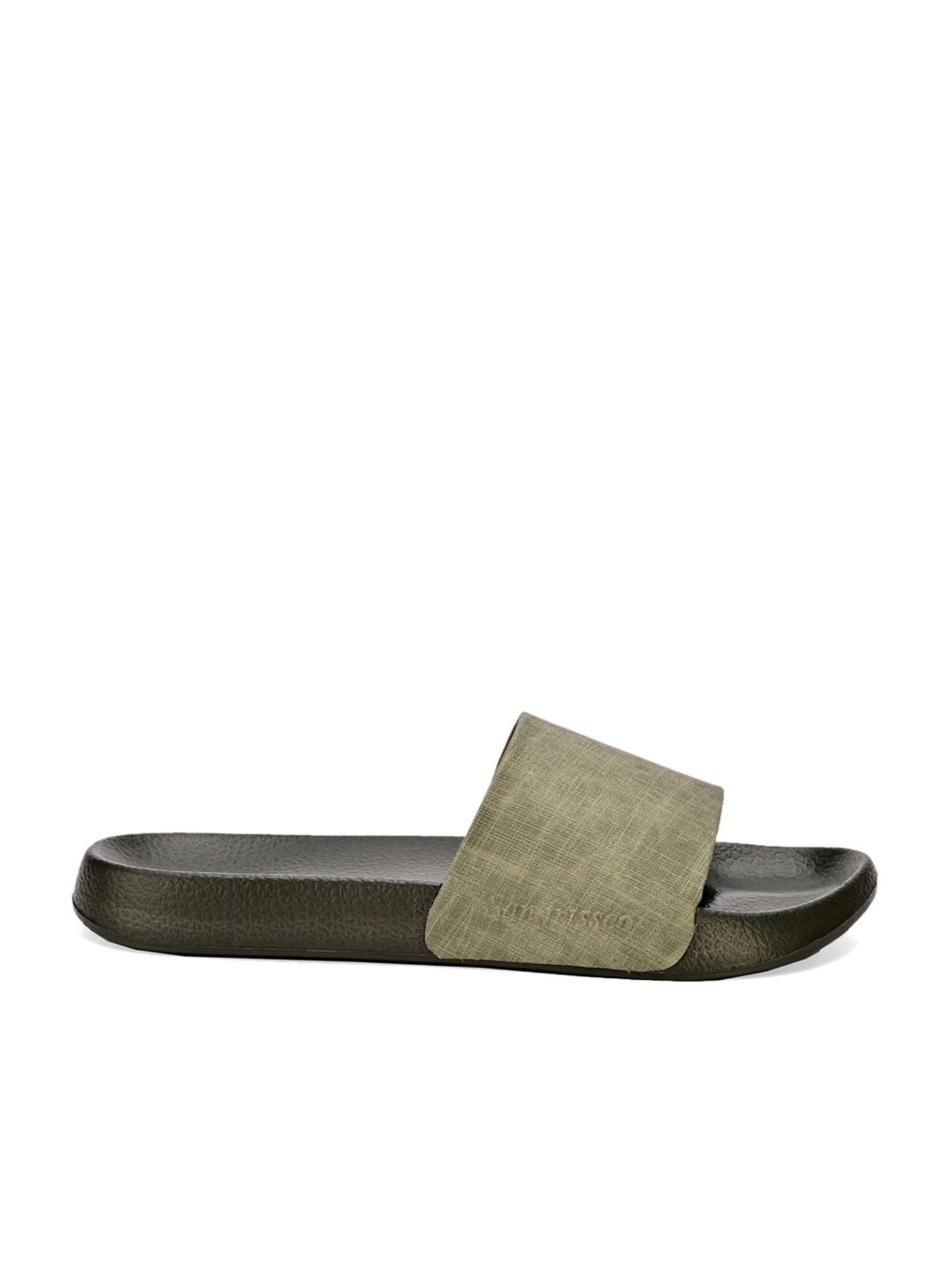 San Frissco Men's Olive Slides