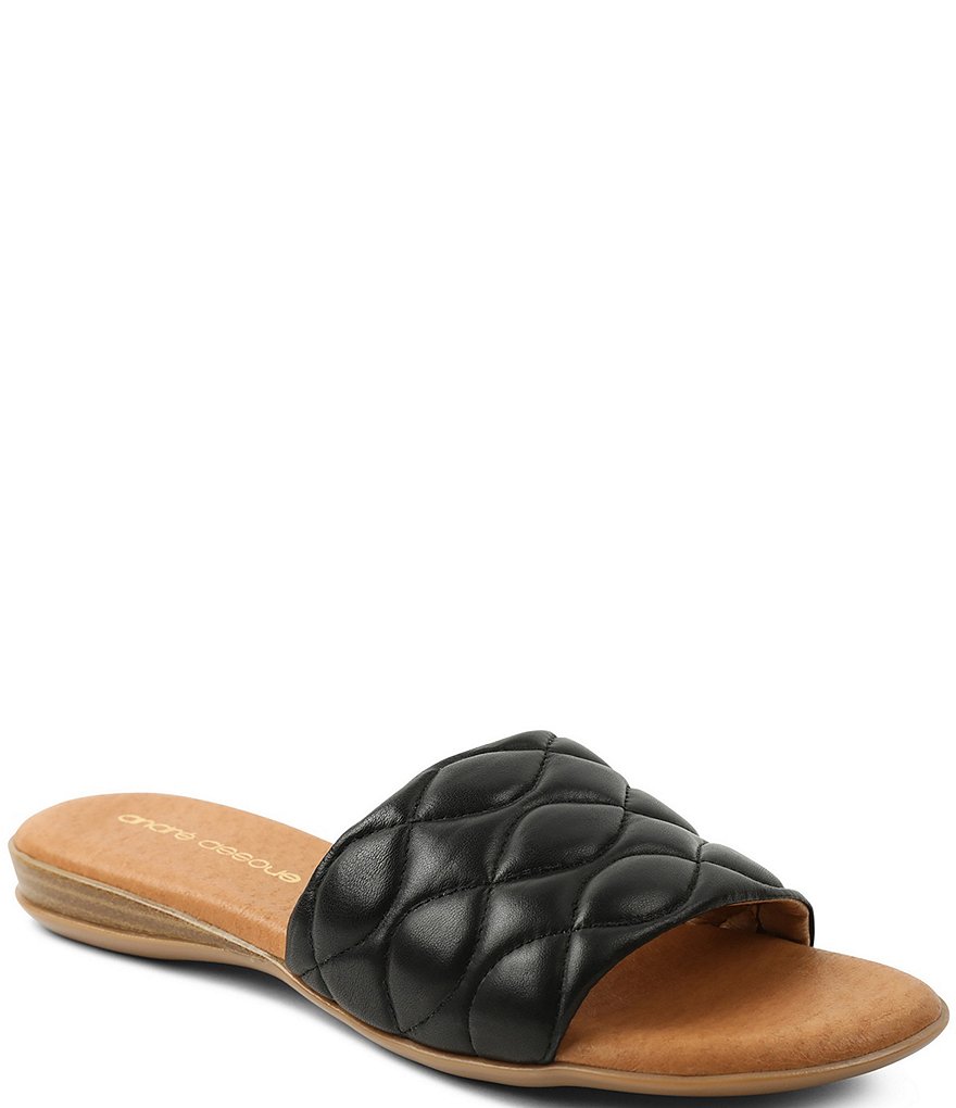 Andre Assous Rylee Featherweights&trade; Quilted Leather Slide Sandals