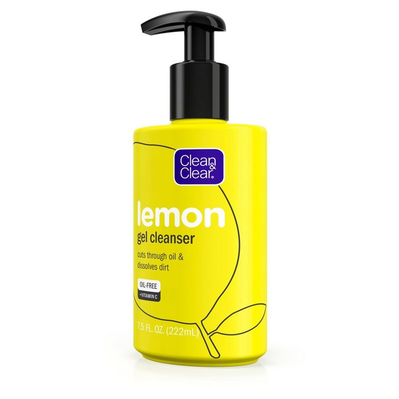 Clean & Clear Lemon Gel Facial Cleanser with Vitamin C - 7.5 fl oz