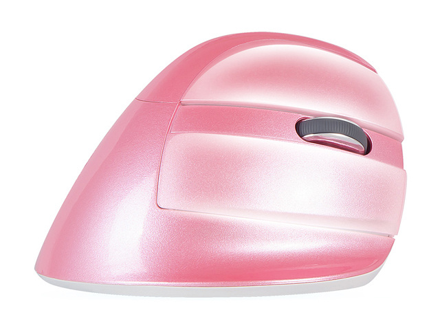 DELUX Wireless Small Vertical Mouse, Type-C Rechargeable Dual Mode Silent Ergonomic Mice with Bluetooth 4.0 and USB Nano Receiver, 4 Adjustable DPI and 6 Buttons (M618mini-White)