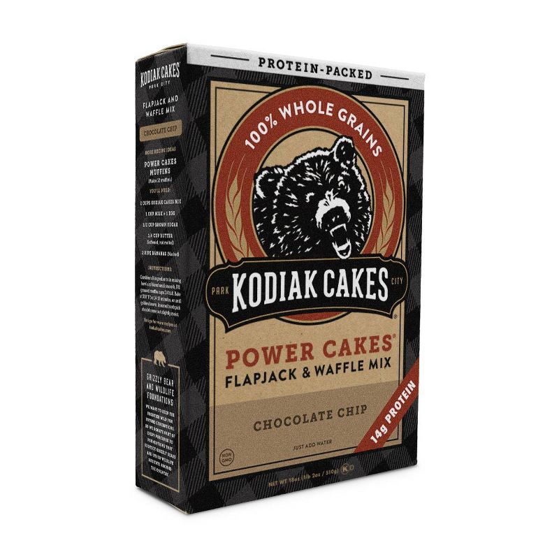 Kodiak Cakes Power Cakes Chocolate Chip Flapjack & Waffle Mix- 18oz