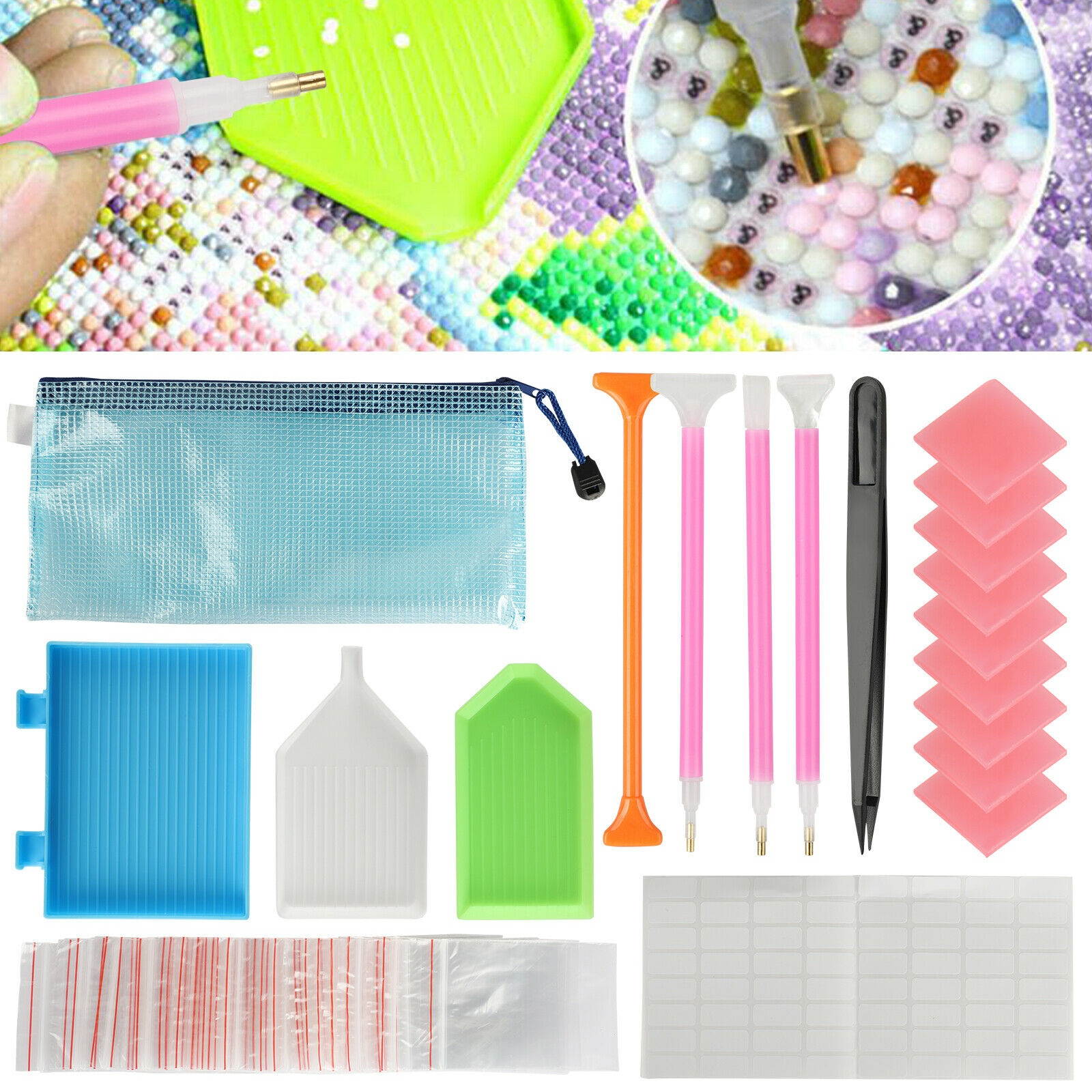 5D DIY Diamond Painting Cross Stitch Craft Tool Art Embroidery Accessories Kits