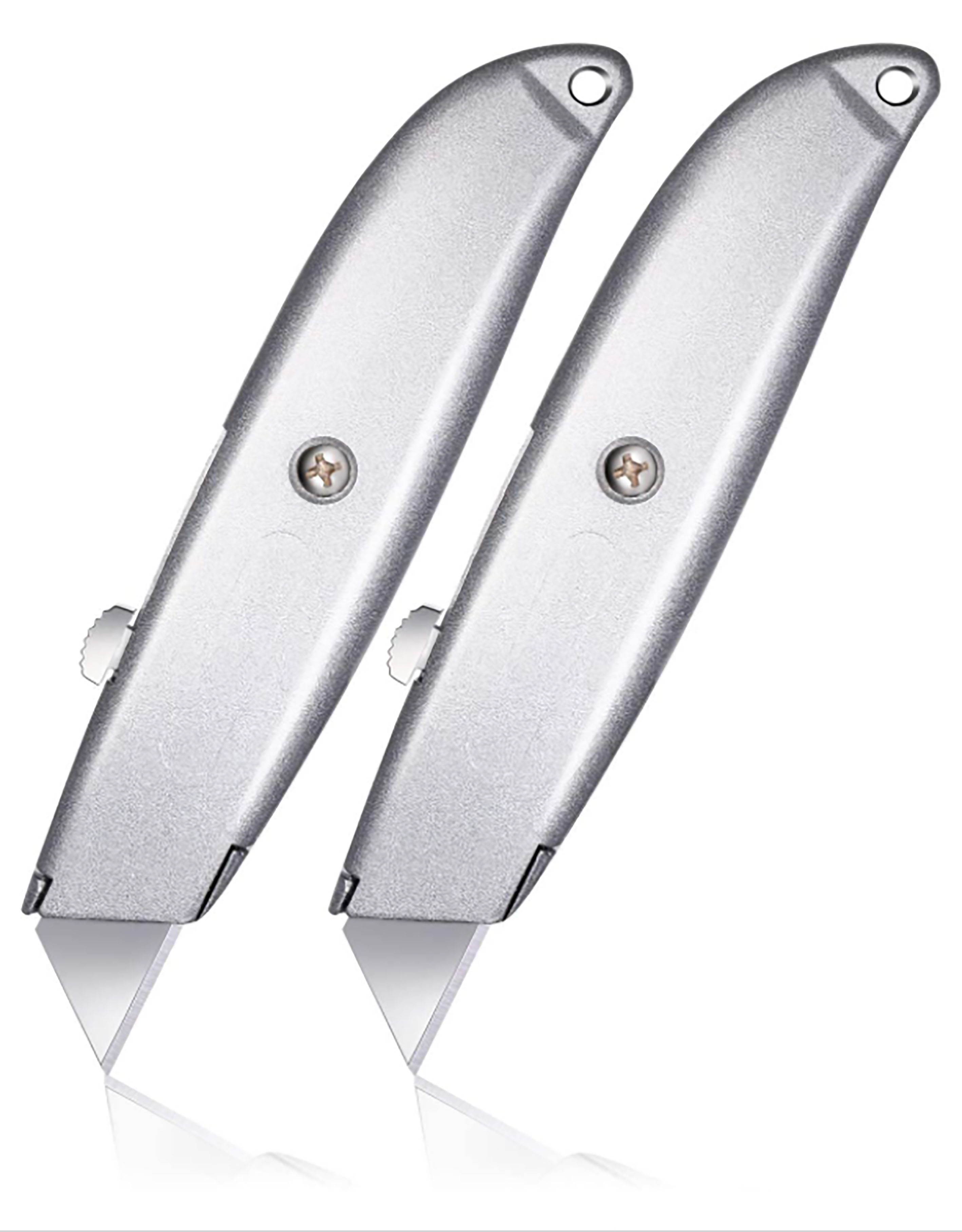 RHINO Retractable Utility Knife Gray 2 Pieces