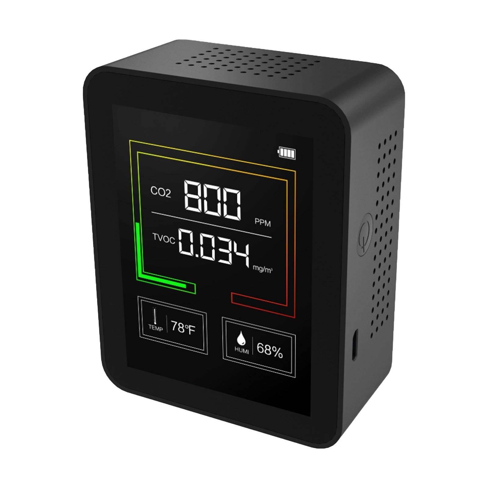 Digital CO2 Detector Air Analyzer for CO2/TVOC Accurate Tester Kit for Home Office Real Time Data