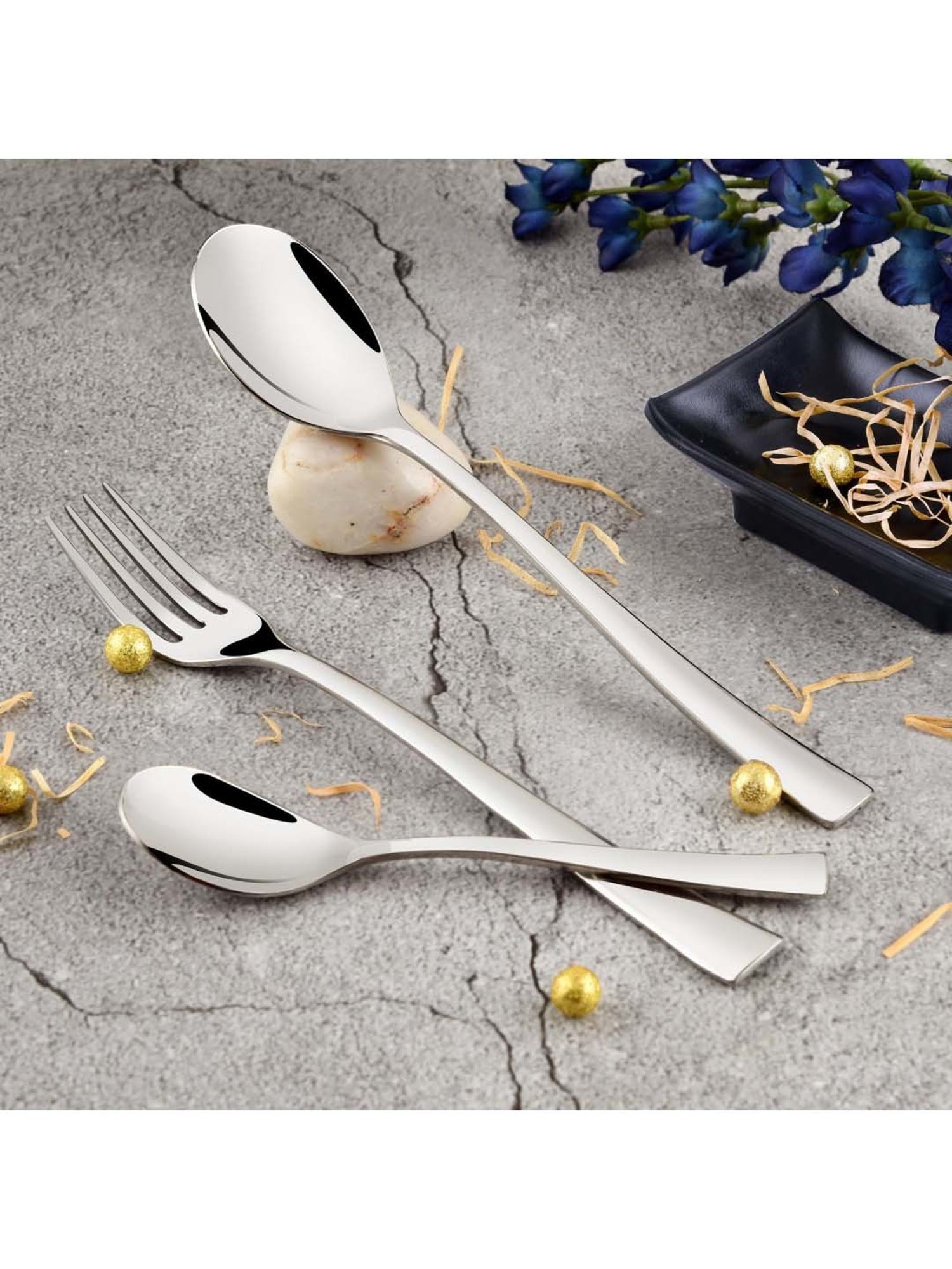 Home4U Iona Multi Wood Cutlery (2 Pcs)