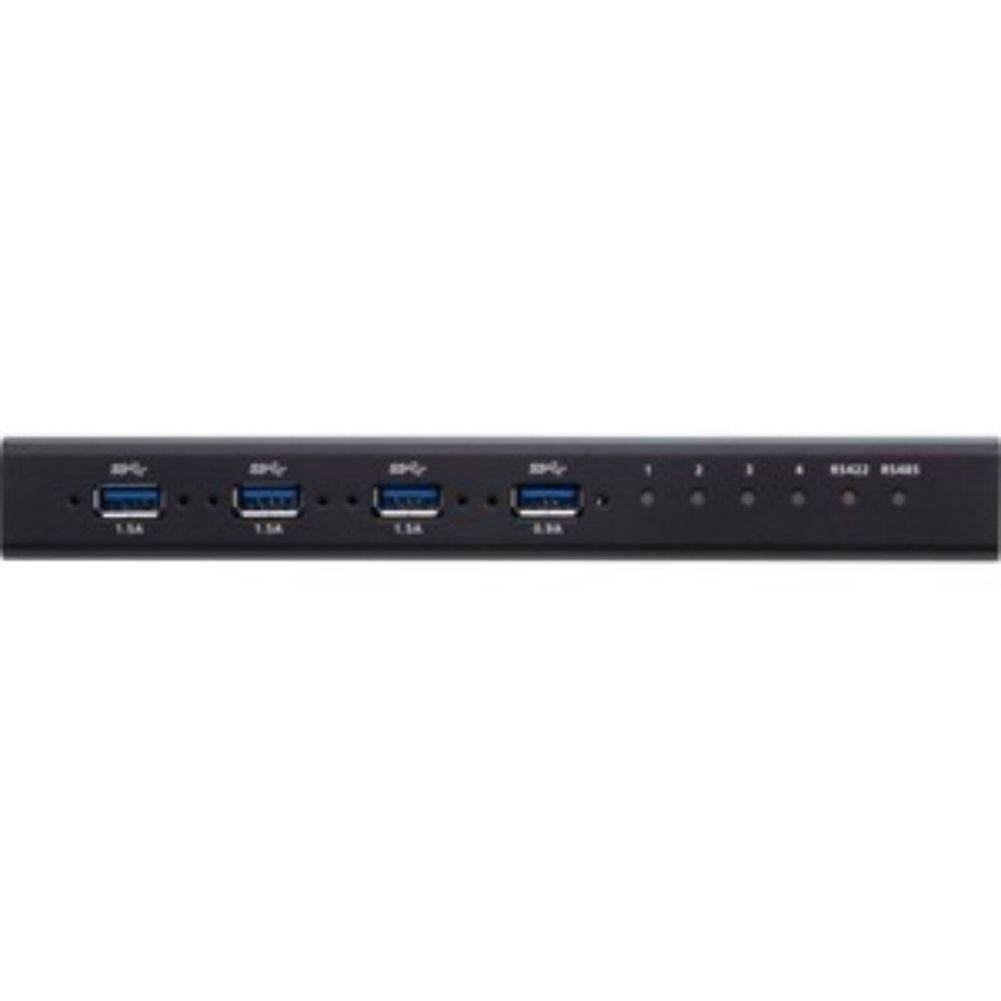 Aten - US3344I - Aten 4 x 4 USB 3.1 Gen 1 Industrial Hub Switch - USB Type B - 4 USB Port(s) - 4 USB 3.1 Port(s) - Mac,