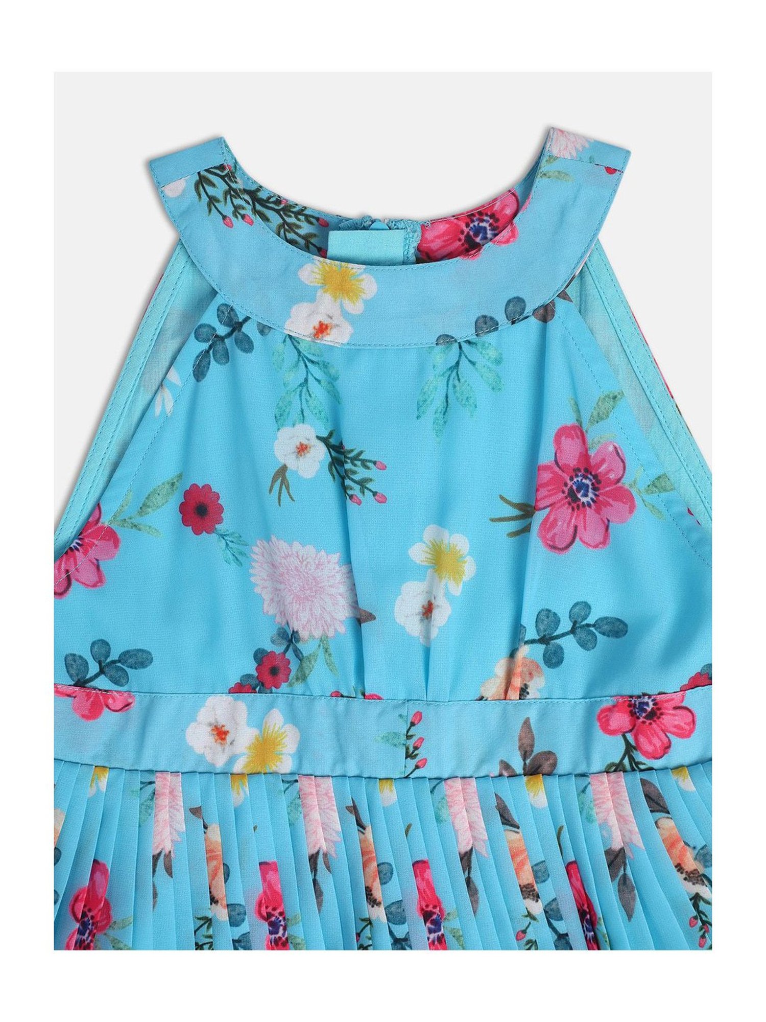 MINIKLUB Kids Blue Floral Print Dress