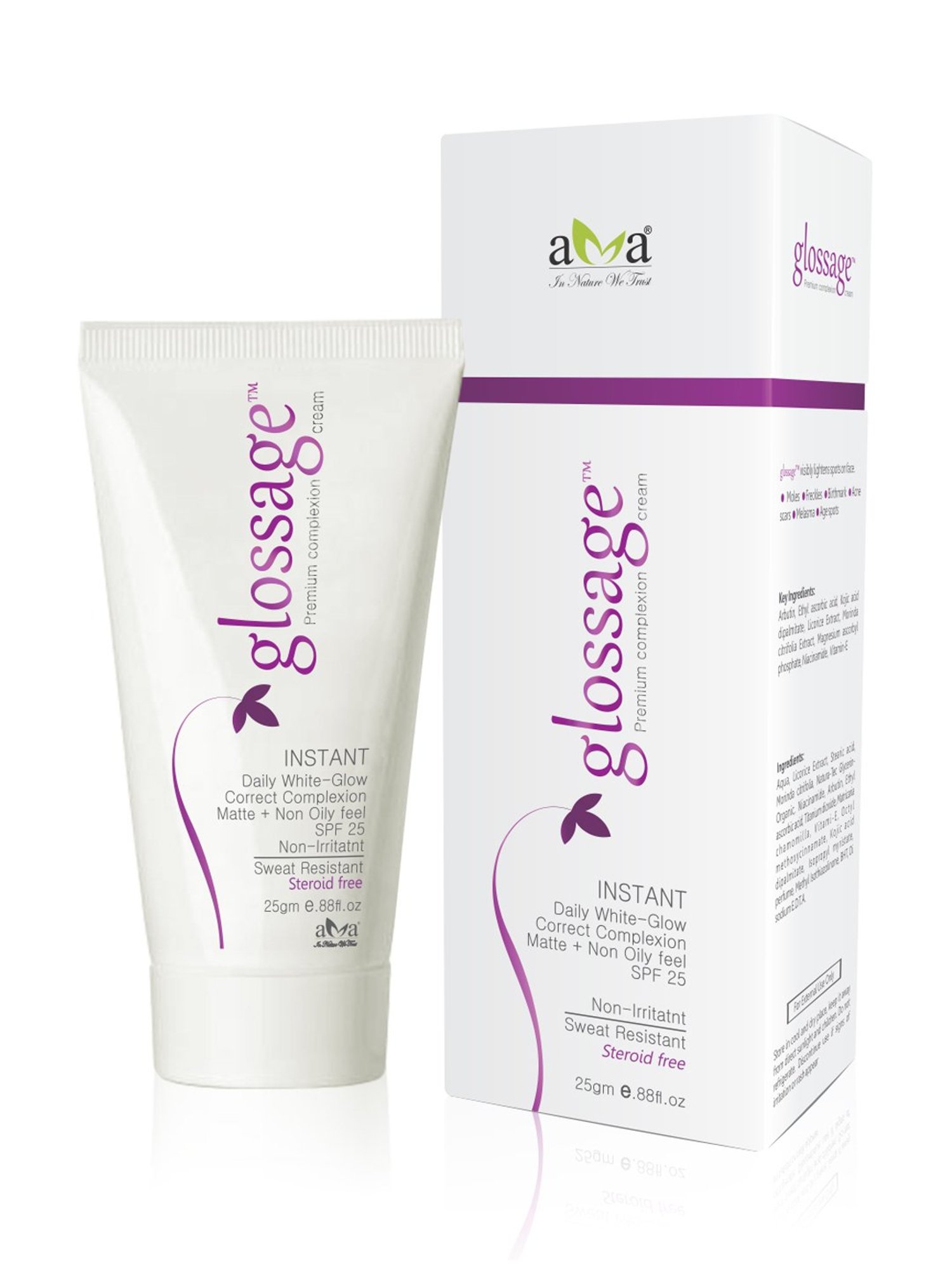 Vegetal Glossage Premium Complexion Cream - 25 gm