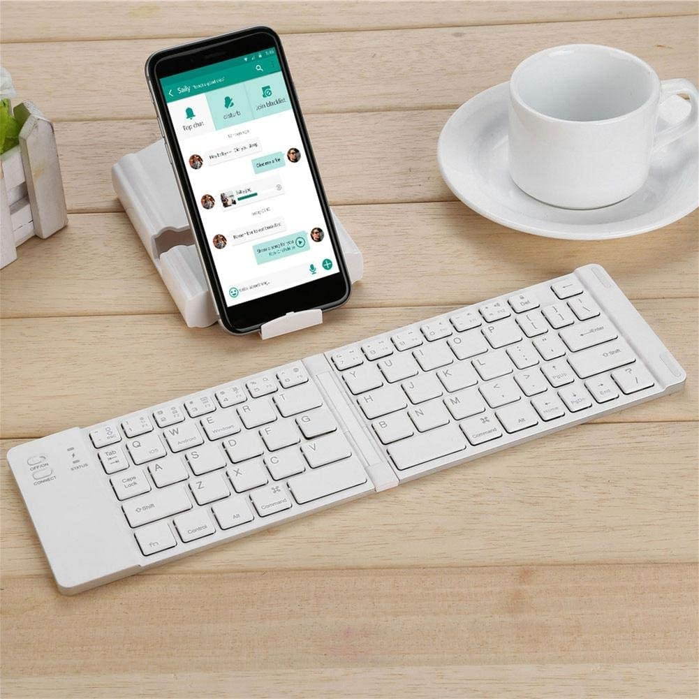 Wireless Keyboard Portable Bluetooth Keyboard Keyboard Folding Keyboard for Desktop for Computer for Tablet