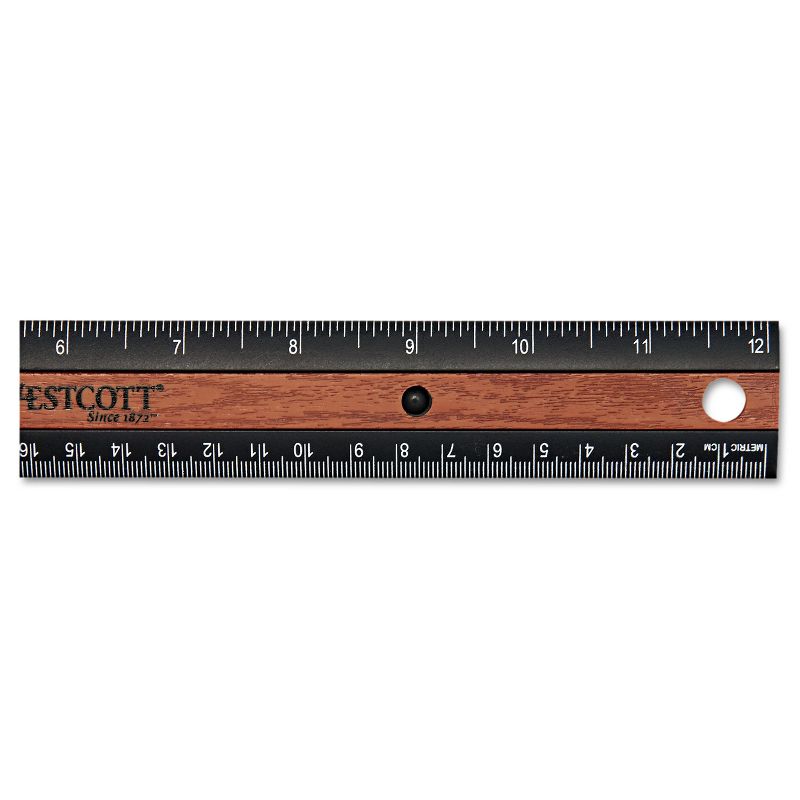 Westcott KleenEarth Recycled Plastic Ruler With Microban Protection 12" 14077