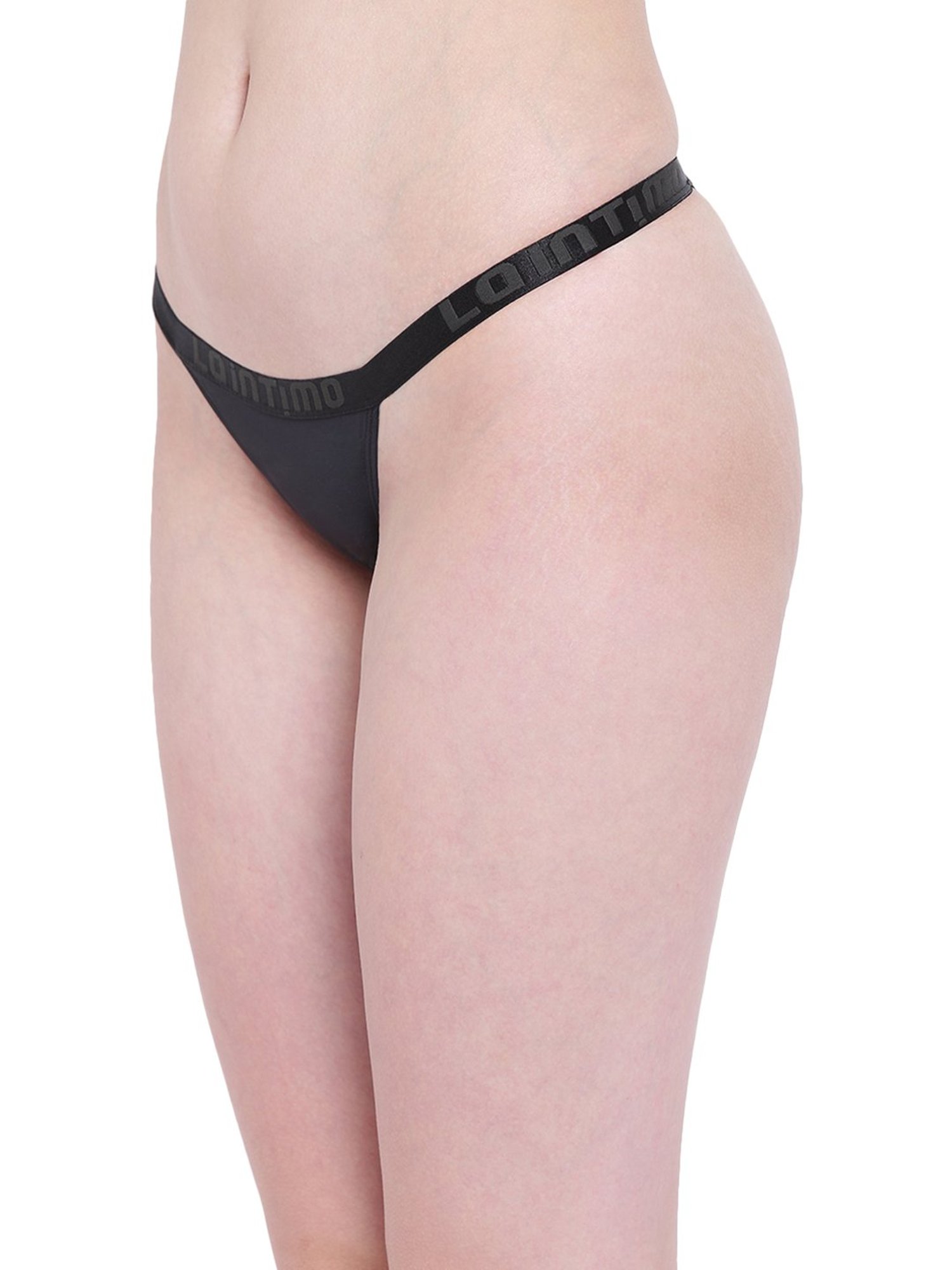 La Intimo Black G-String Panty