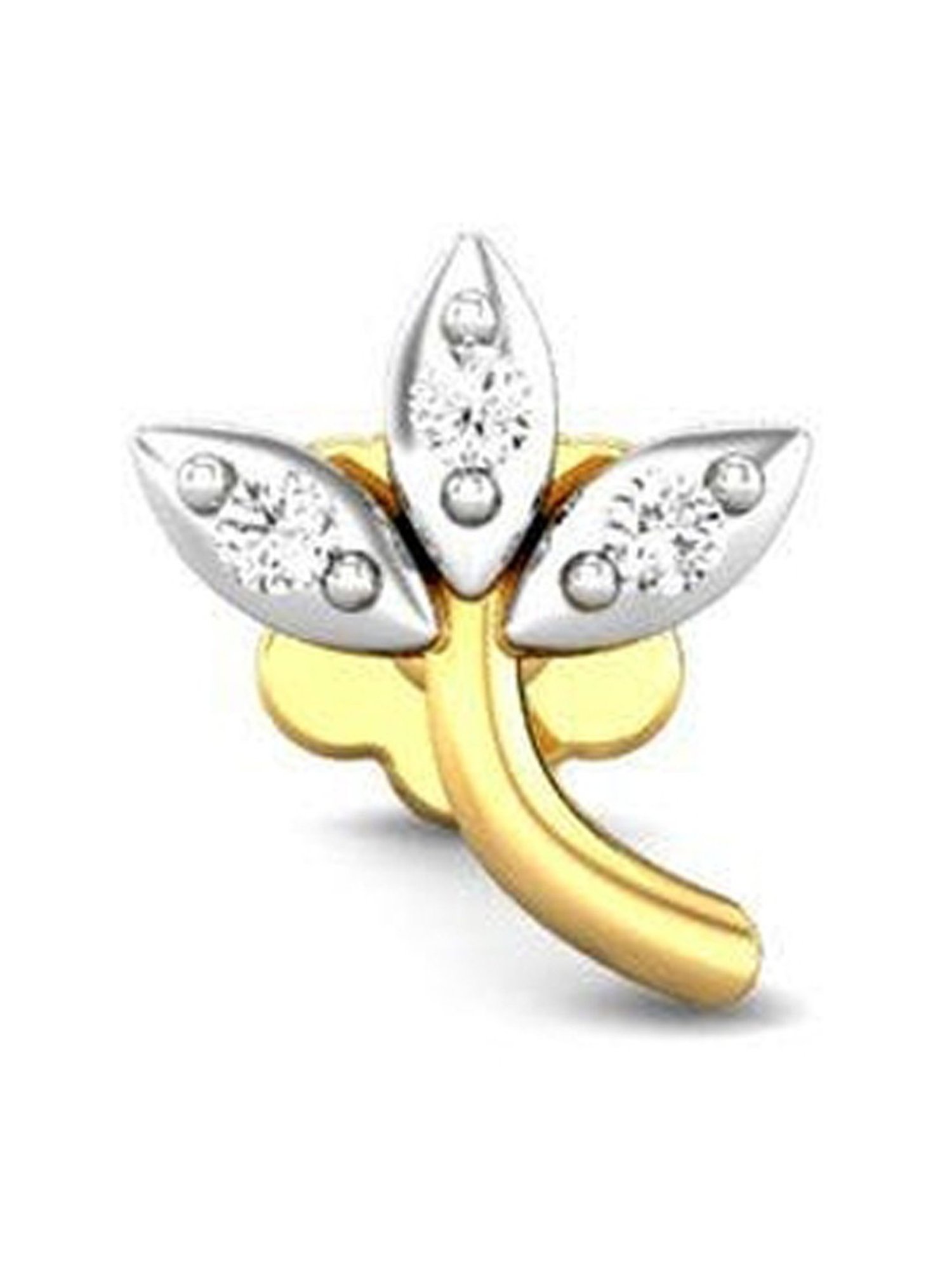 Malabar Gold and Diamonds 18 kt Gold & Diamond Nosepin