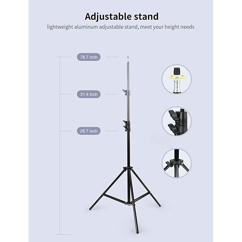 800W Softbox Lighting Kit 2X20X28 inch Professional Photography Continuous Lighting Equipment with 2 x 85W E27 Socket 5500K Bulbs for Portraits and Product Shooting