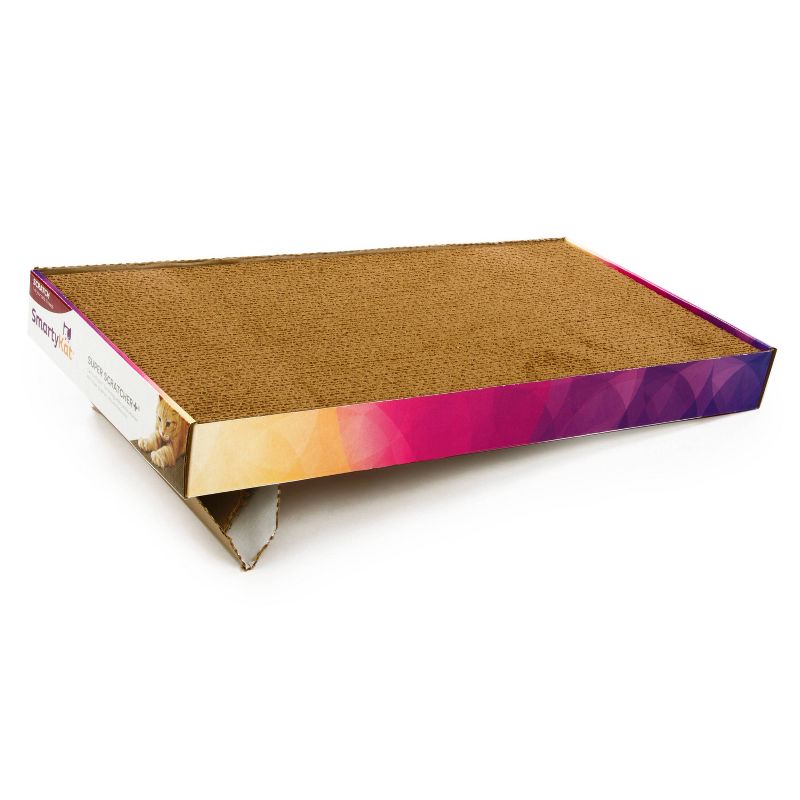 SmartyKat Super Double Wide Corrugate Cat Scratcher - 2pk