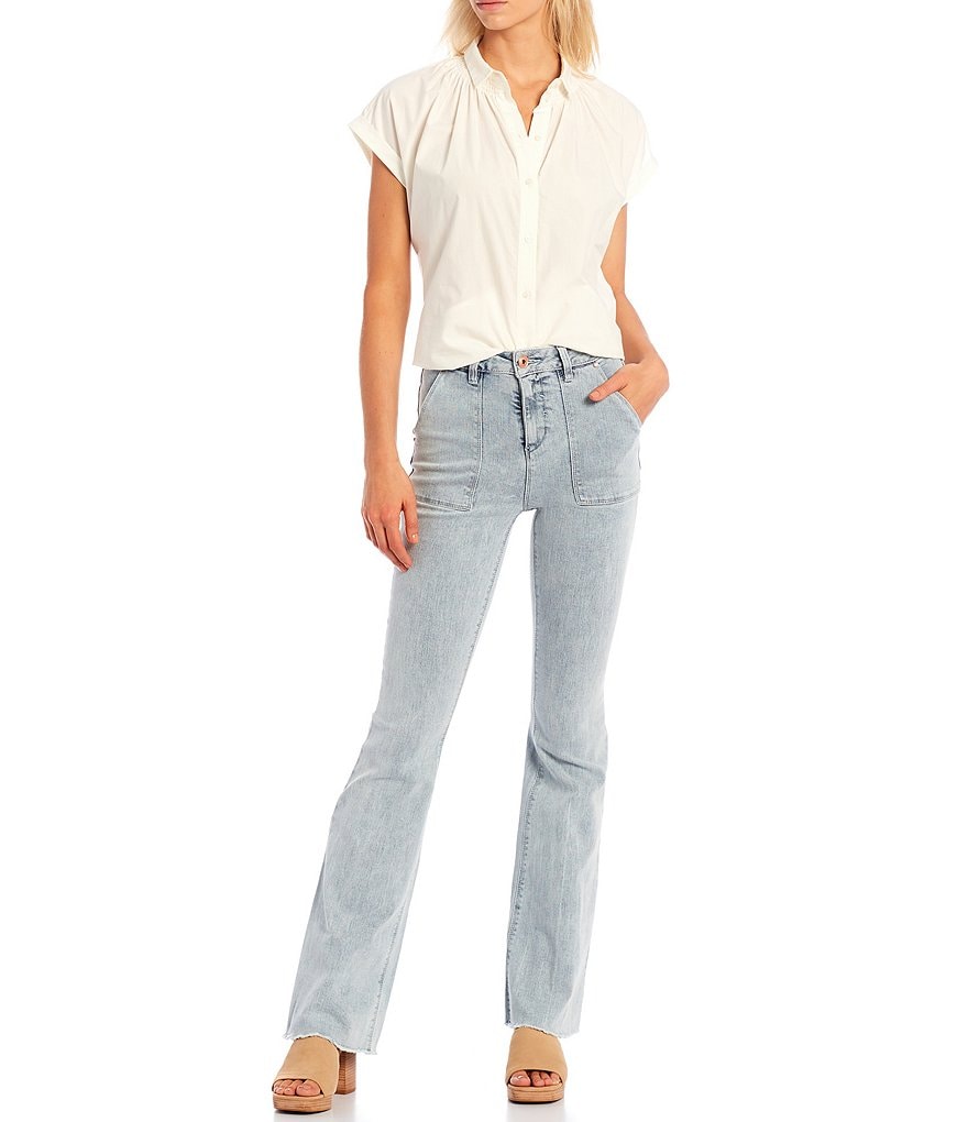 A Loves A Bootcut Mid Rise Stretch Denim Jeans