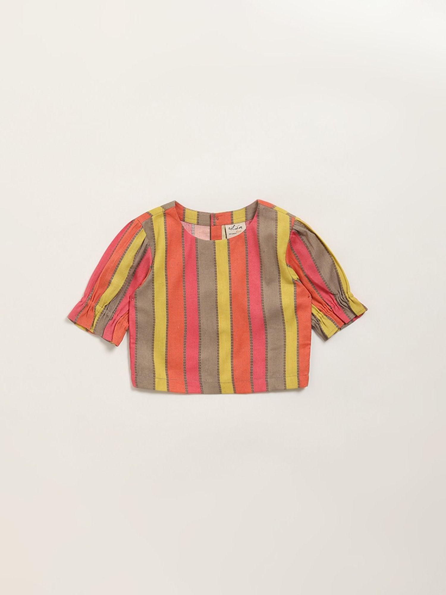 Utsa Kids by Westside Multicolour Stripe Patterned Cotton Top