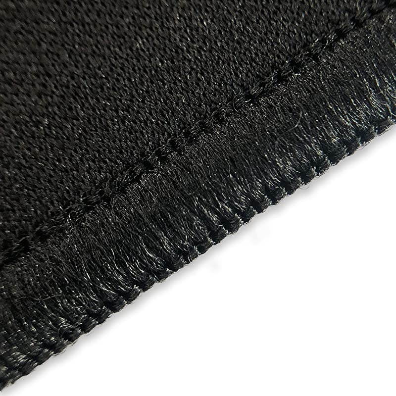 QcK Gaming Surface Large Stitched Edge Cloth Extra Durable Optimized For Gaming Sensors Black