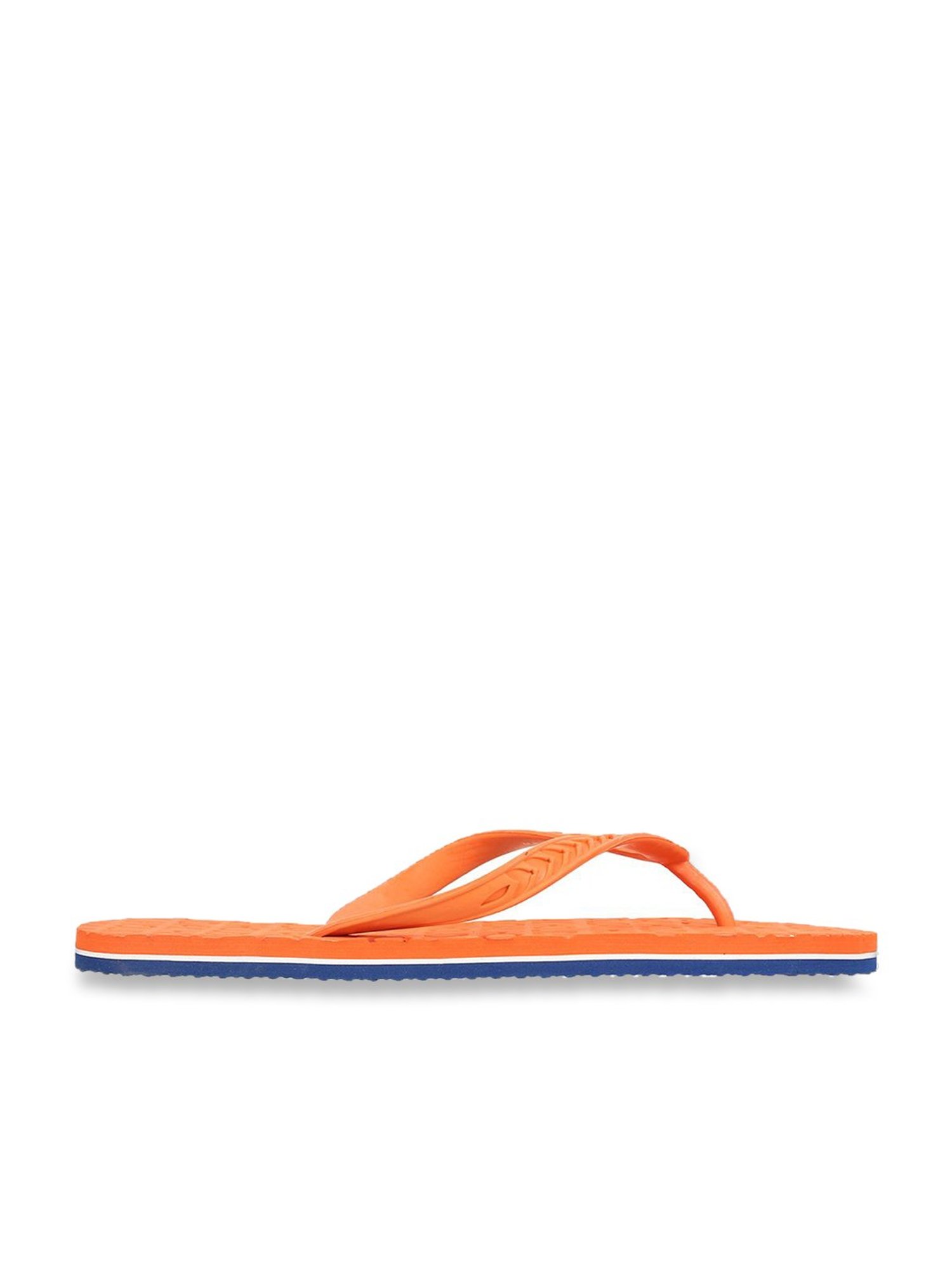 United Colors of Benetton Orange & Navy Flip Flops