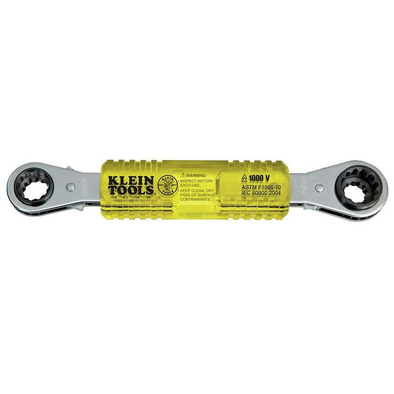 Klein Tools KT223X4-INS Lineman's Insulating 4-in-1 Box Wrench