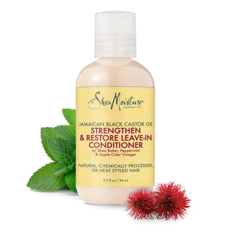 SheaMoisture Jamaican Black Castor Oil Strengthen & Growth Leave-In Conditioner Travel Size - 3.2 fl oz