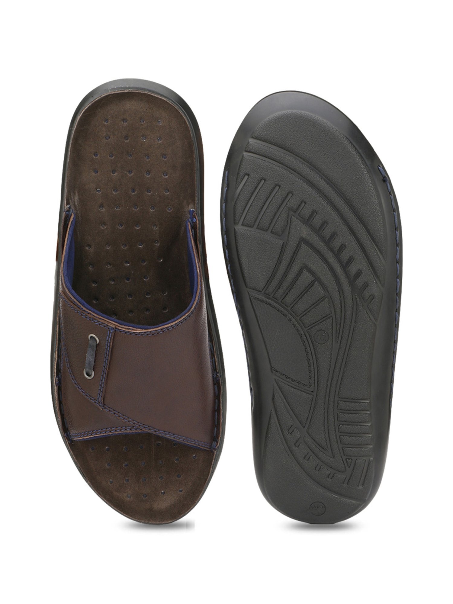 Delize Men's Brown Slides