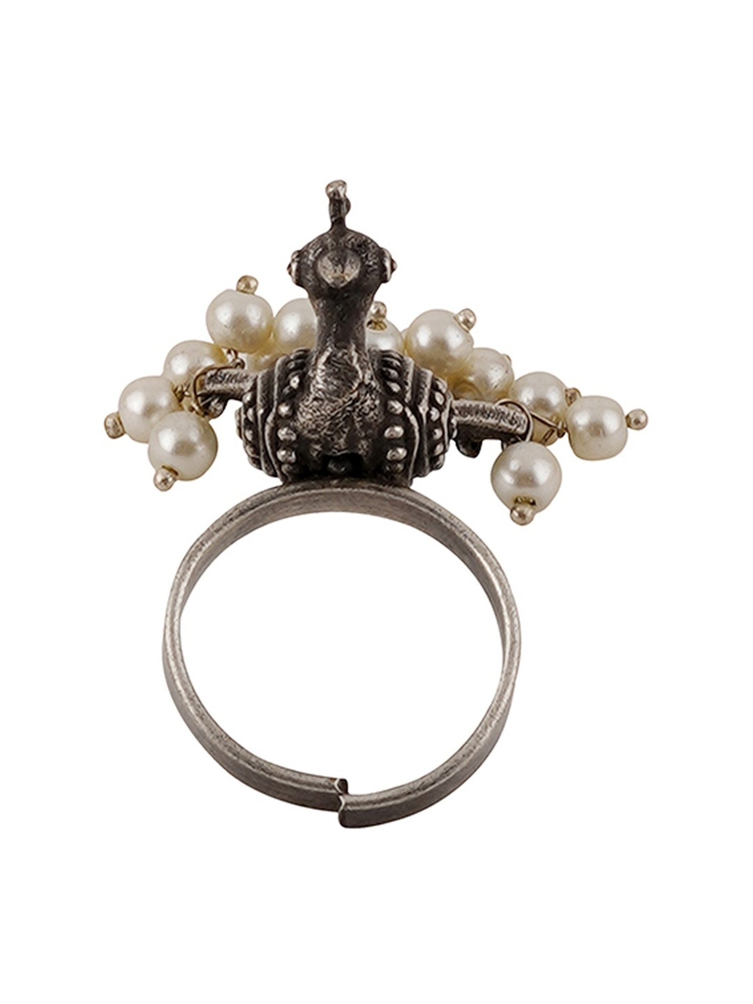 Sohi Silver-Plated Statement Ring