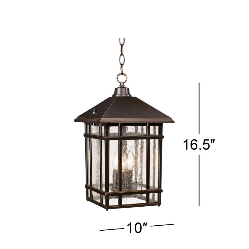 Kathy Ireland J du J Sierra 16 1/2"H Bronze Outdoor Hanging Light