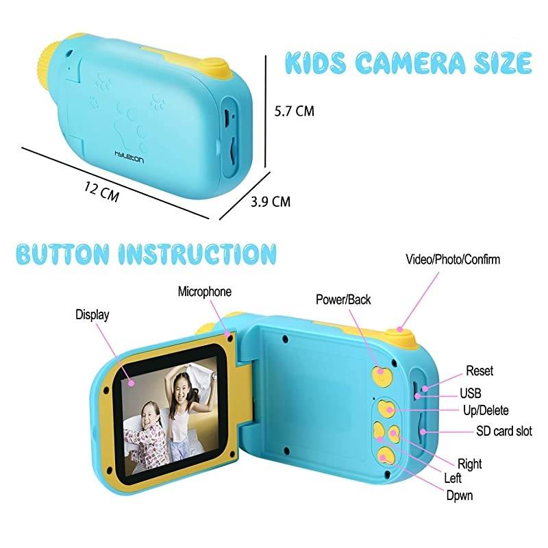 Video Camera for Kids,  1080P FHD Digital Kids Camera Camcorder Video Recorder with 2.4" Screen for Age 3-10