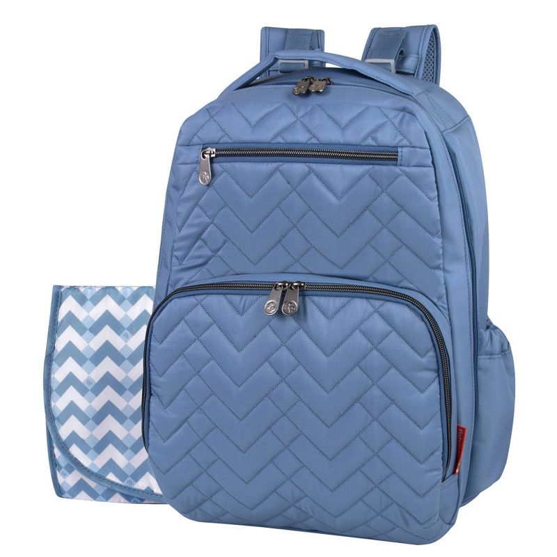 Fisher-Price Morgan Quilted Backpack - Slate Blue