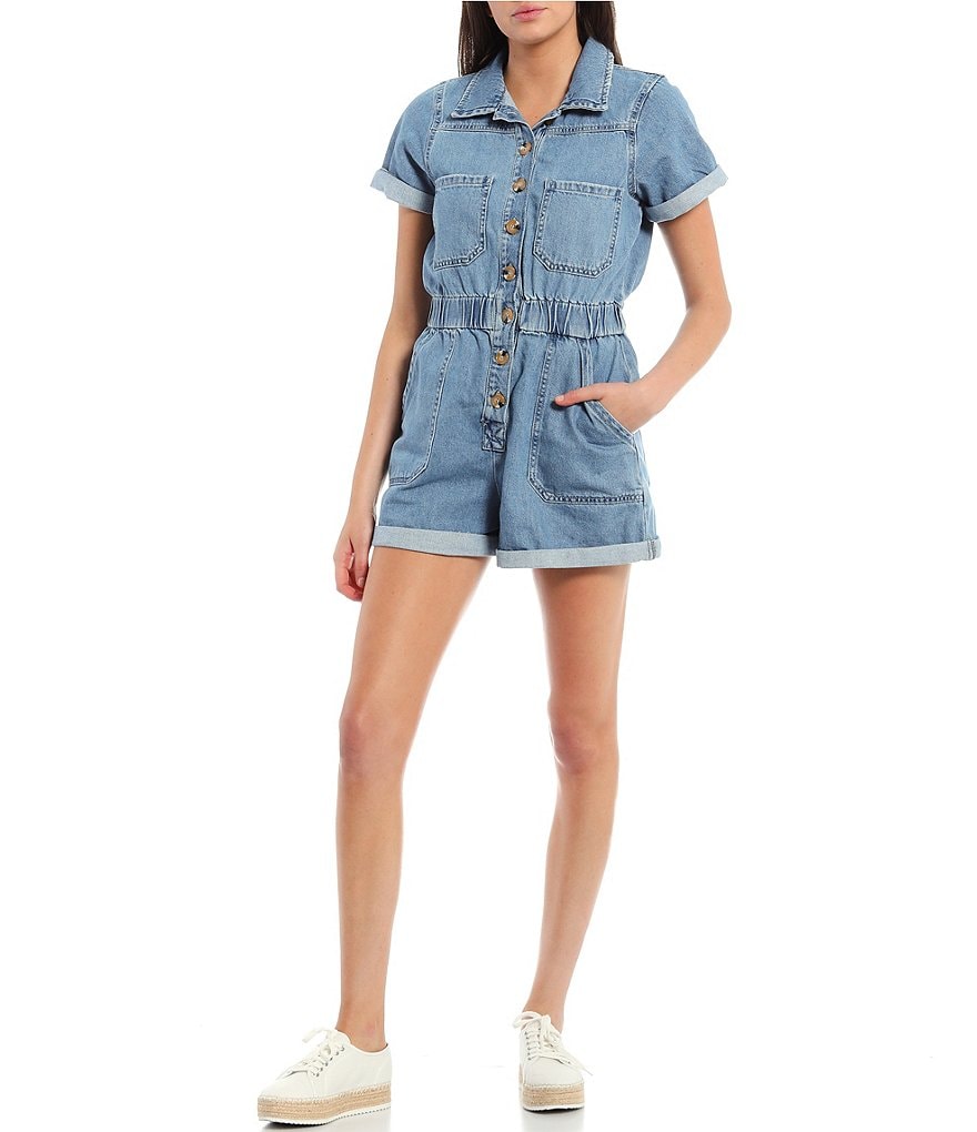 A Loves A Paper Bag Waist Romper